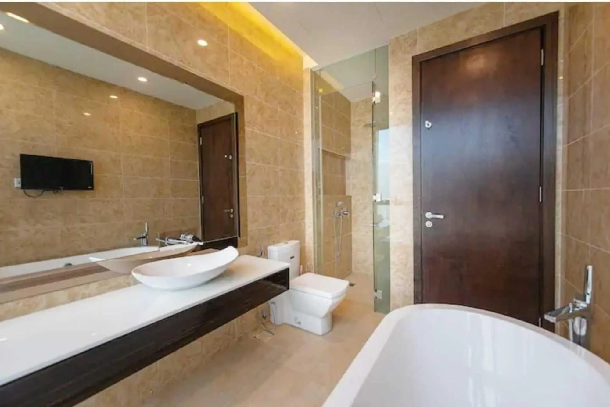 Shower, Bed in Dorsett Residence Kuala Lumpur 帝盛公寓 Bukit Bintang