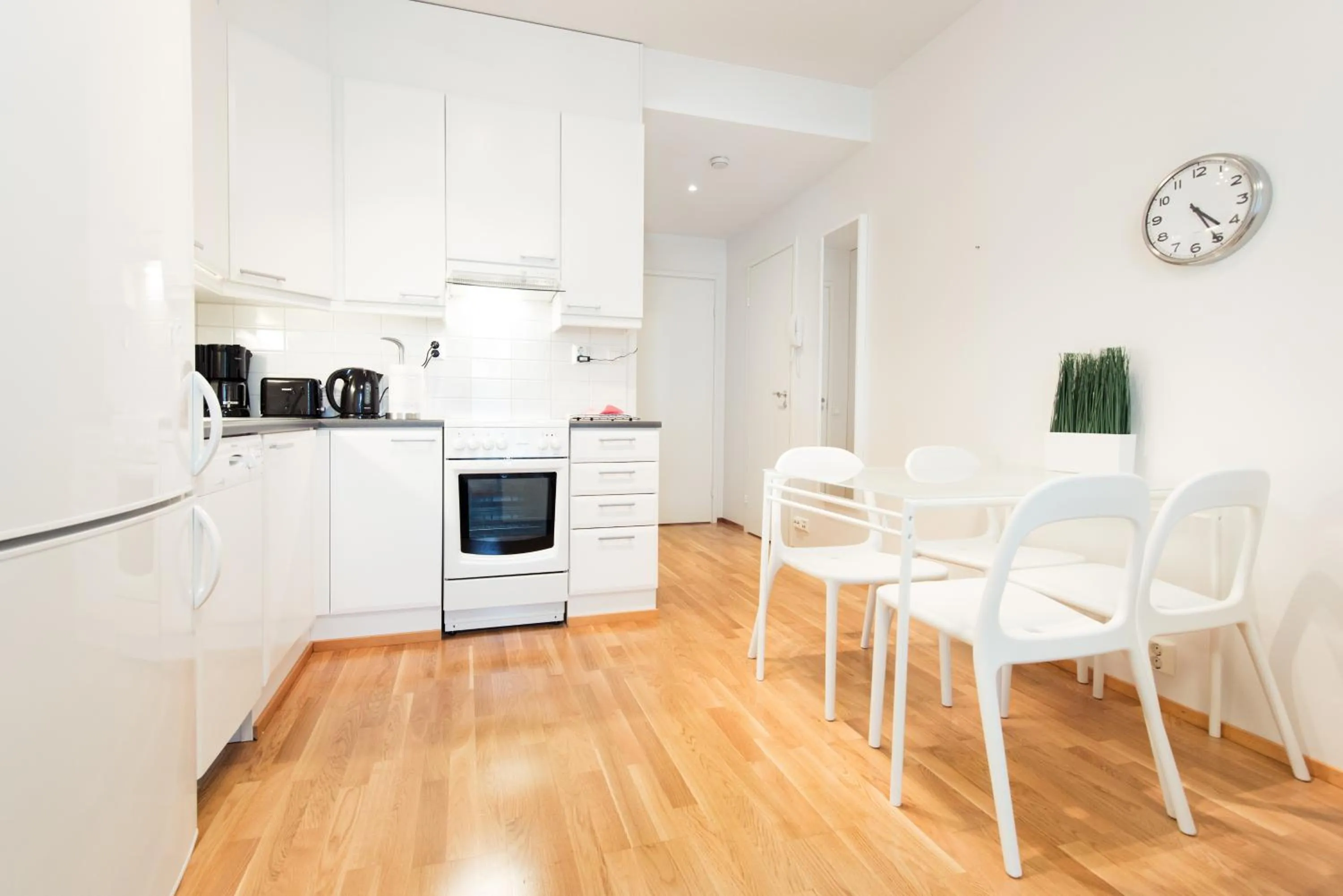 Kitchen or kitchenette in Kotimaailma Apartments Rovaniemi