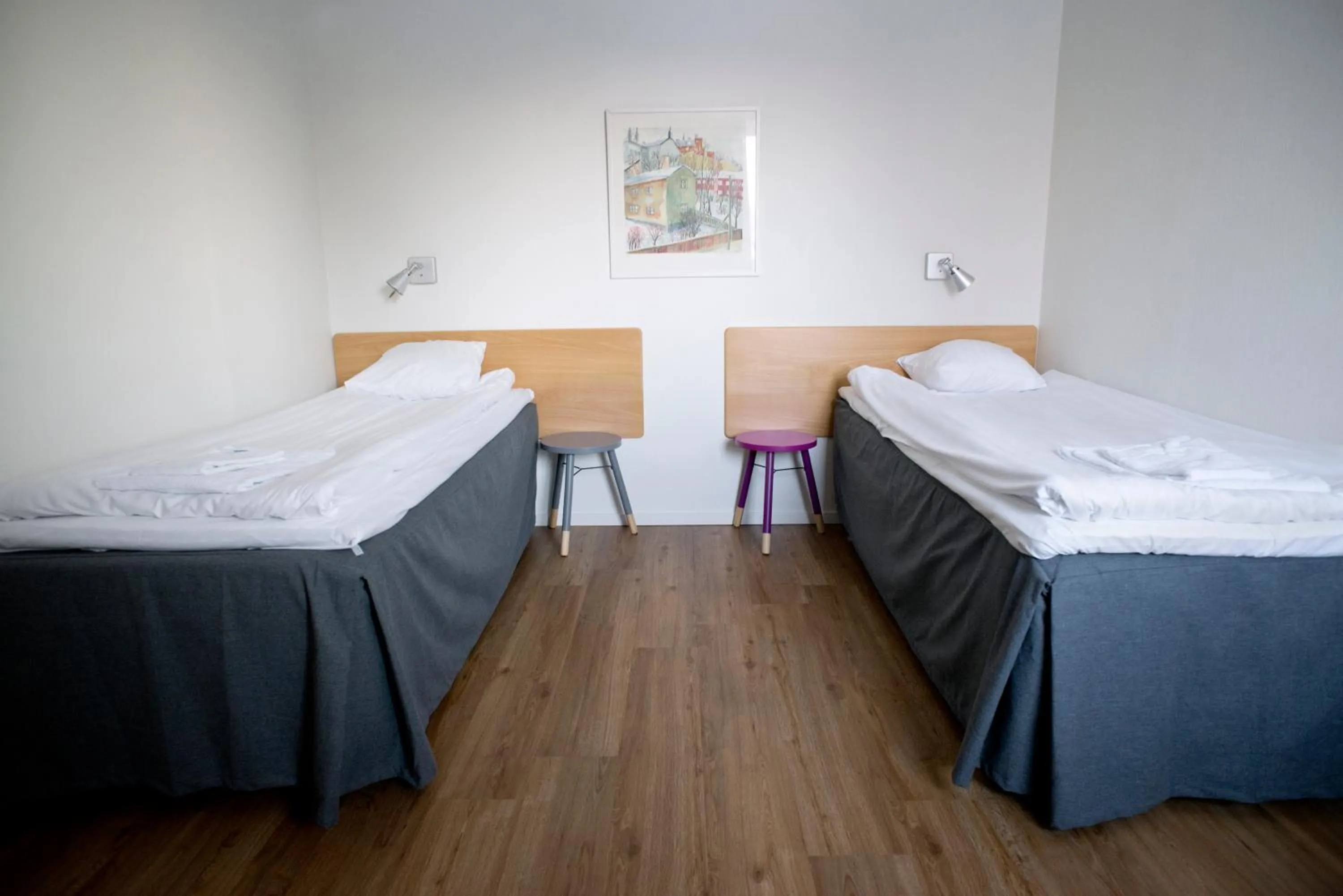 Bedroom, Bed in Sunderby folkhögskola Hotell & Konferens