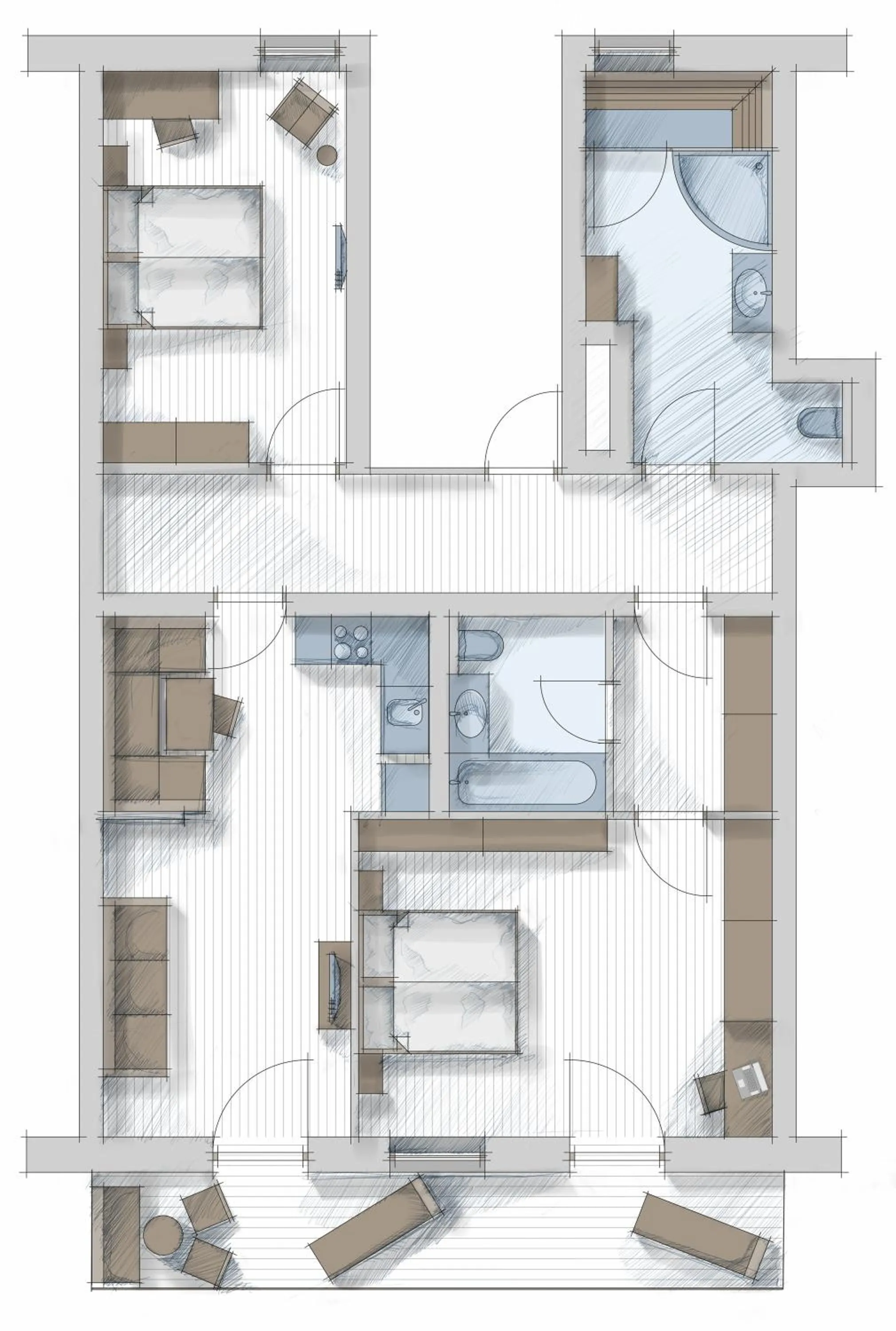 Floor plan in Der Brückenwirt