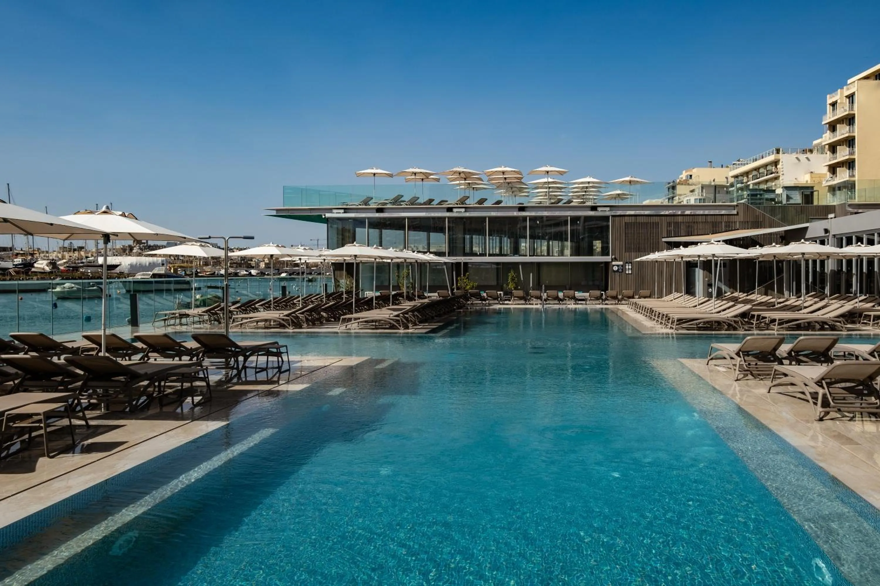 Swimming pool in Strand Suites by NEU Collective