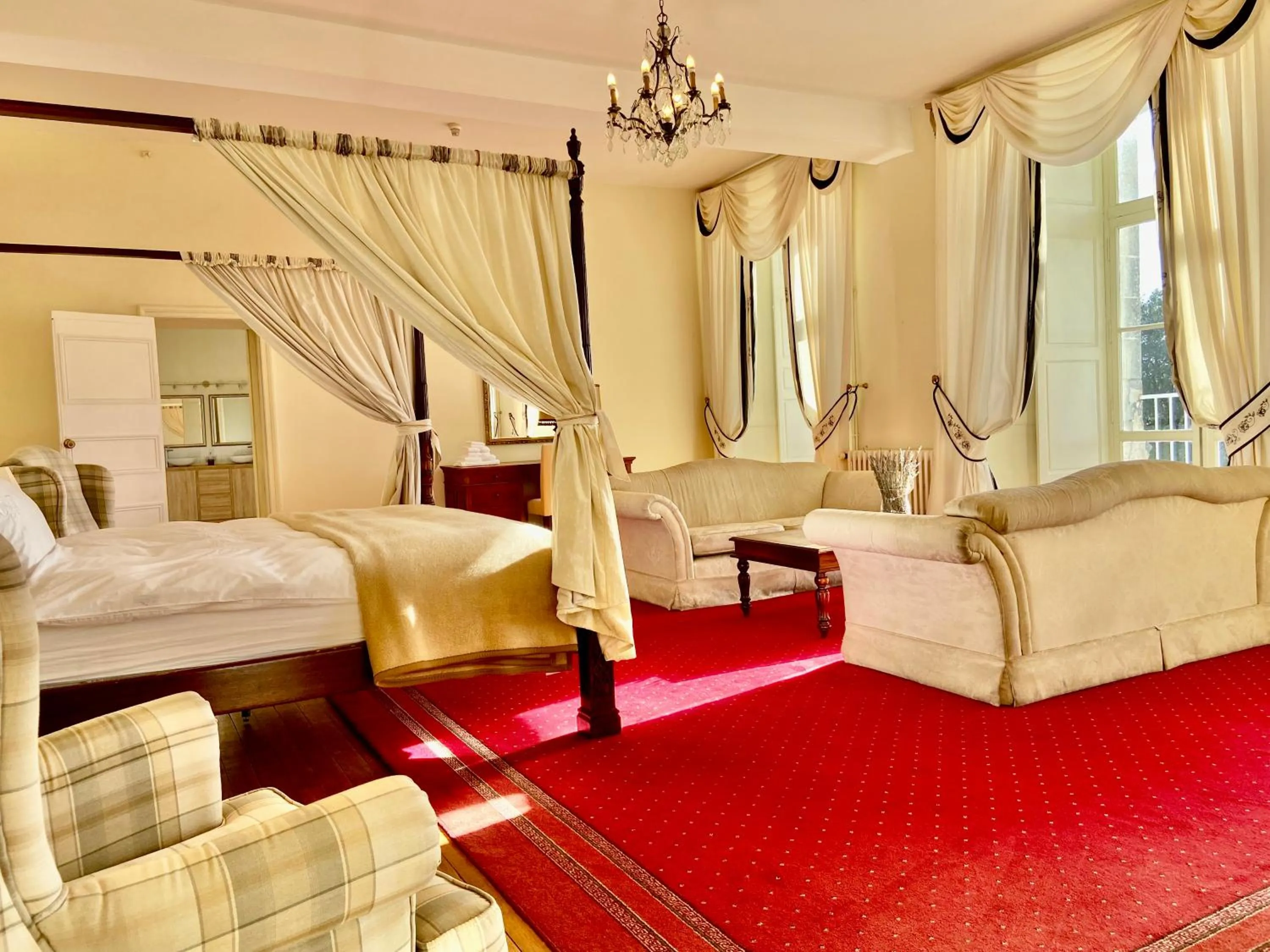 Bed in Château La Bainerie