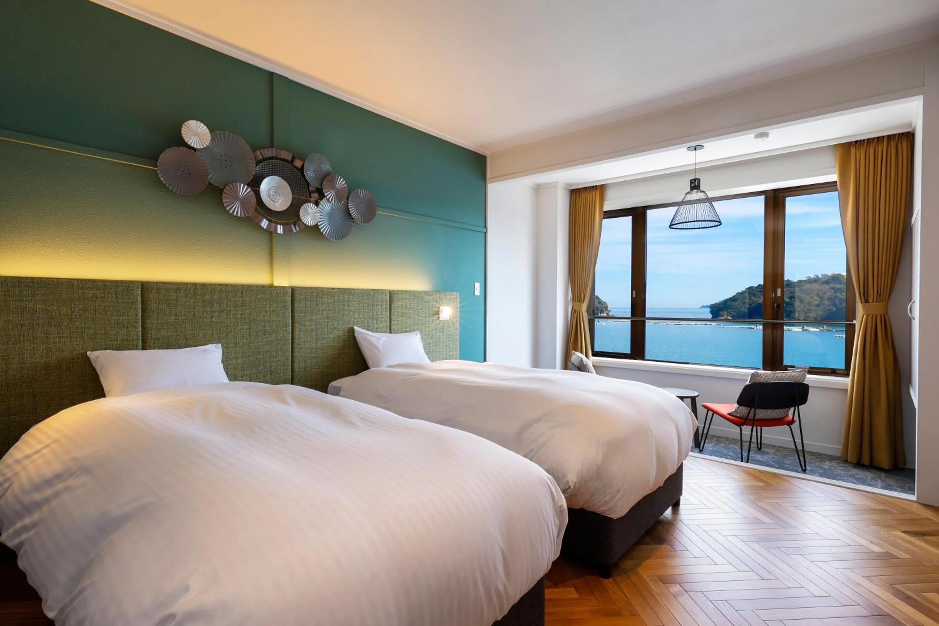 Photo of the whole room, Bed in Oyado Andon Toba