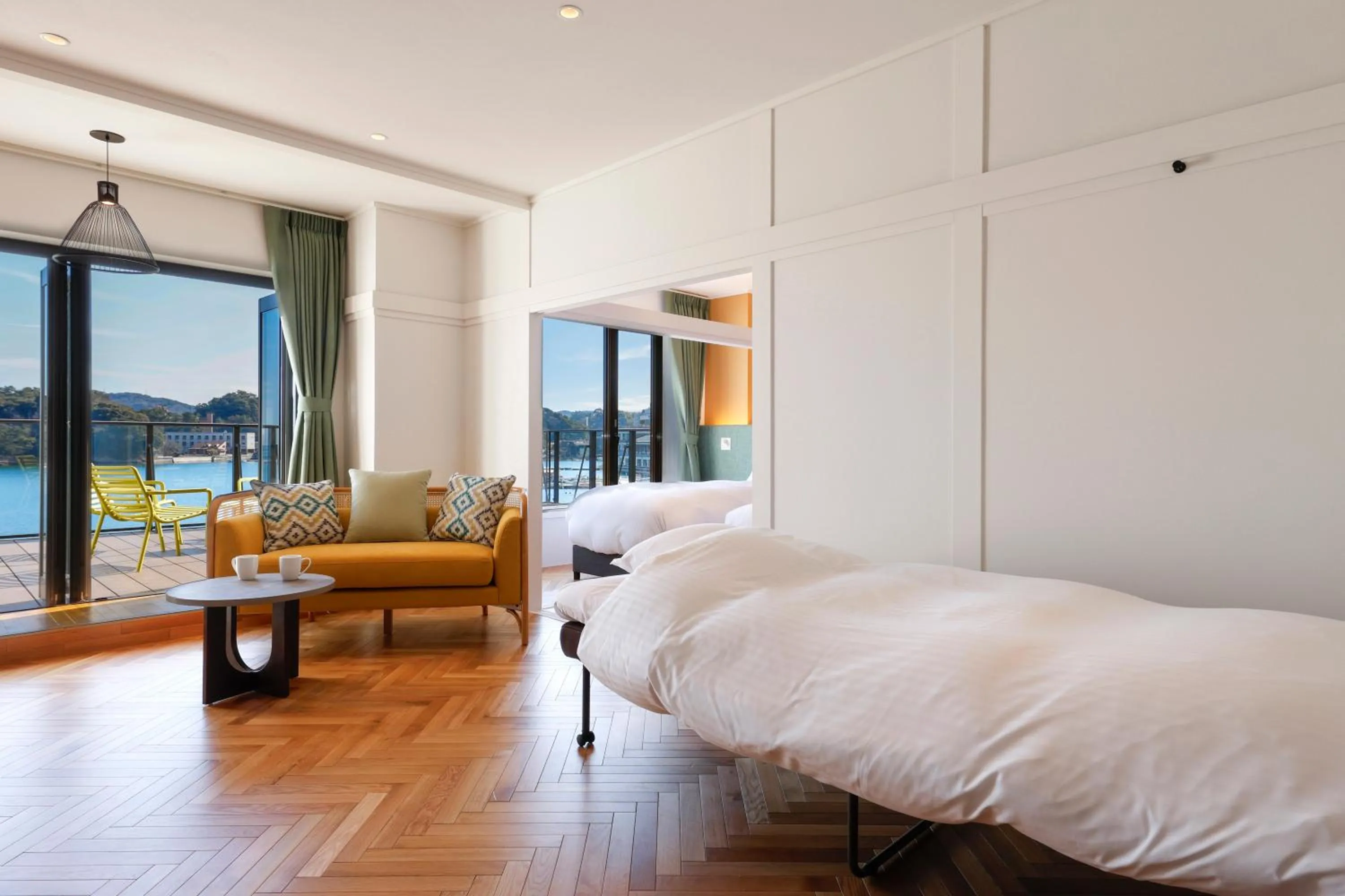 Photo of the whole room, Bed in Oyado Andon Toba