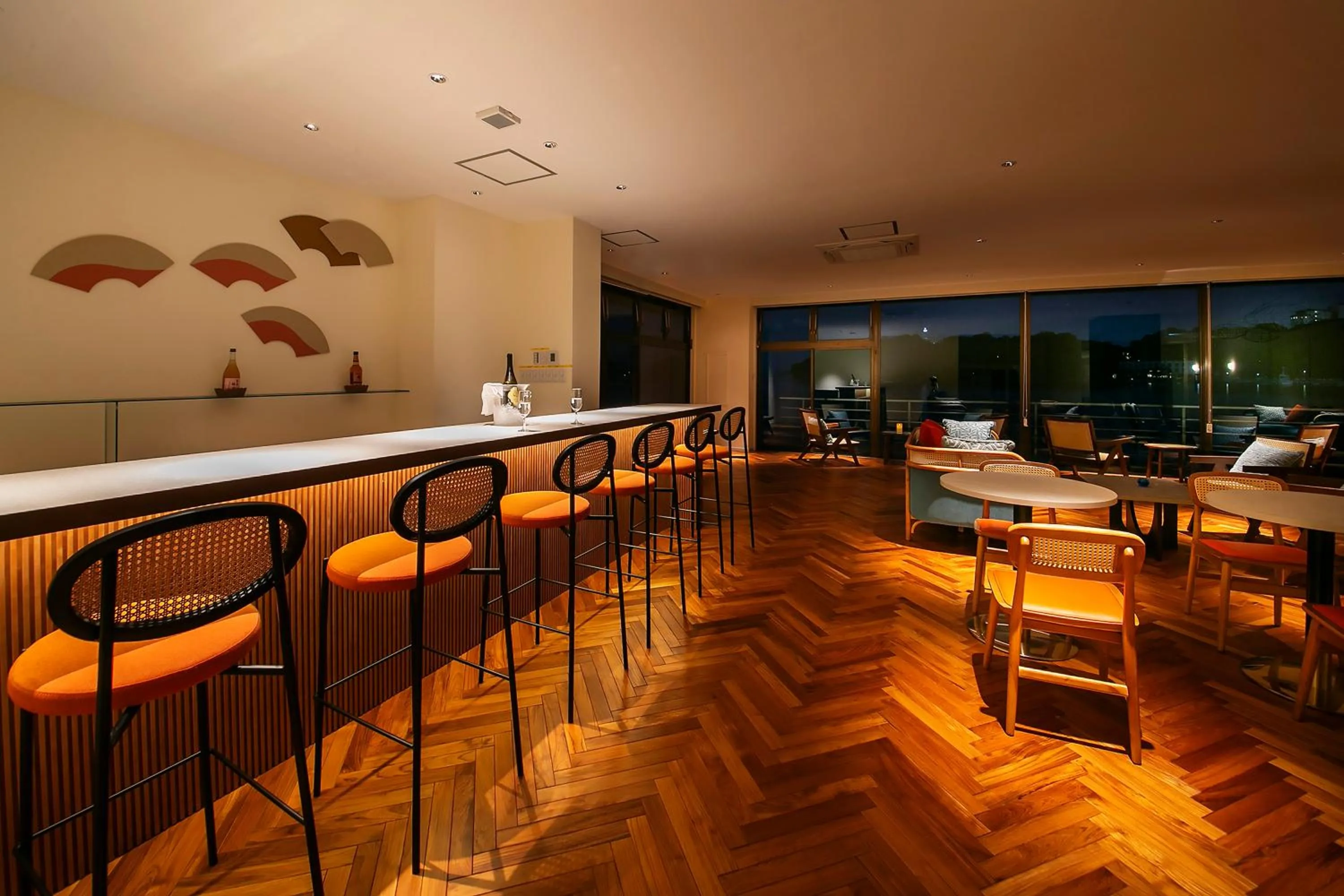 Lounge or bar in Oyado Andon Toba