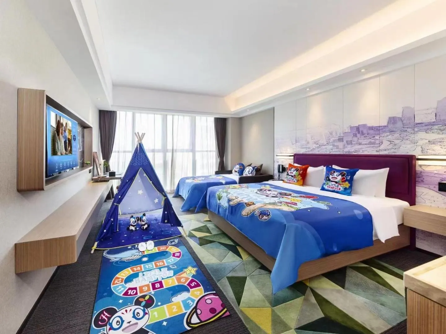 TV and multimedia, Bed in Hampton by Hilton Shenzhen Baoan Stadium