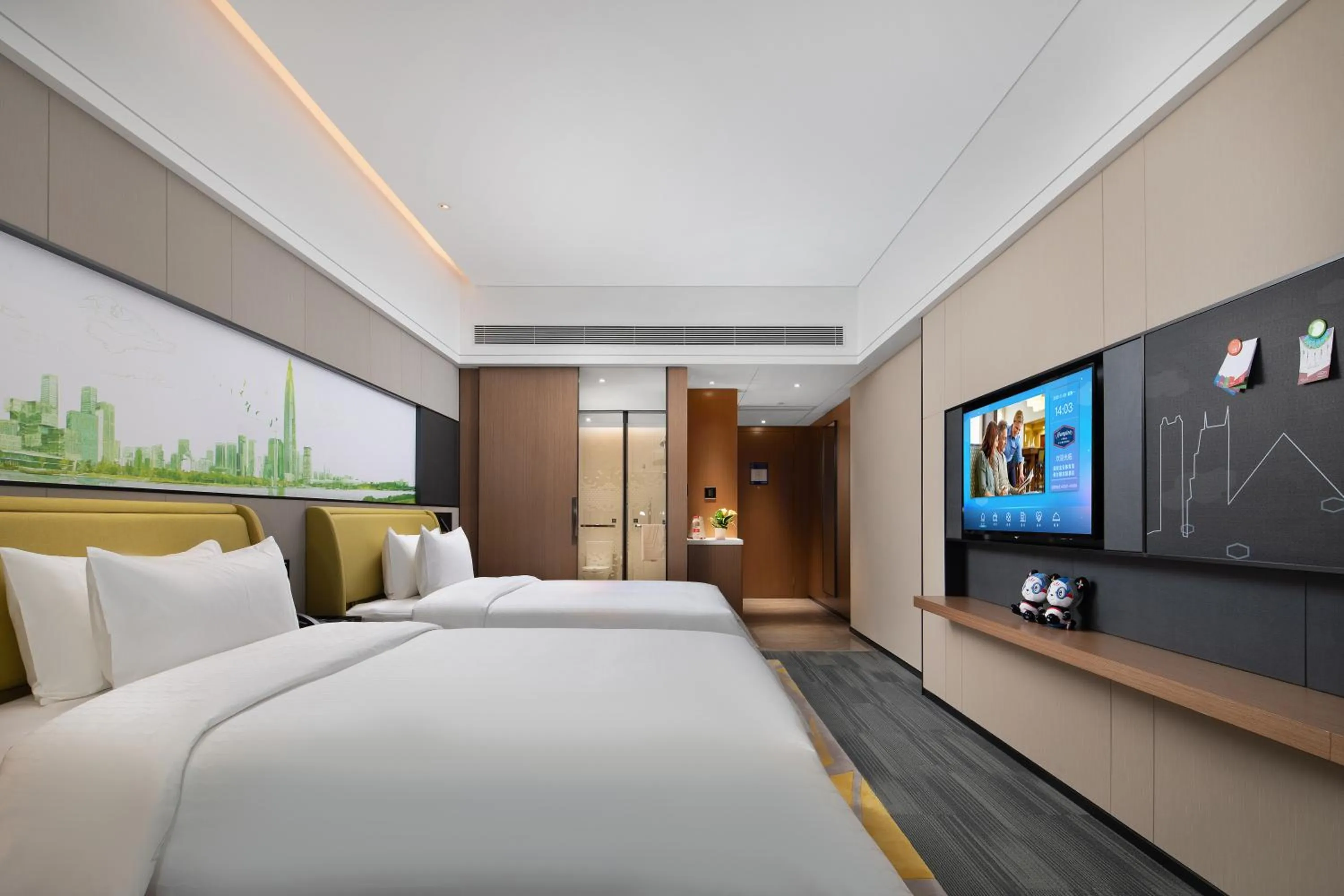 Bed in Hampton by Hilton Shenzhen Baoan Stadium
