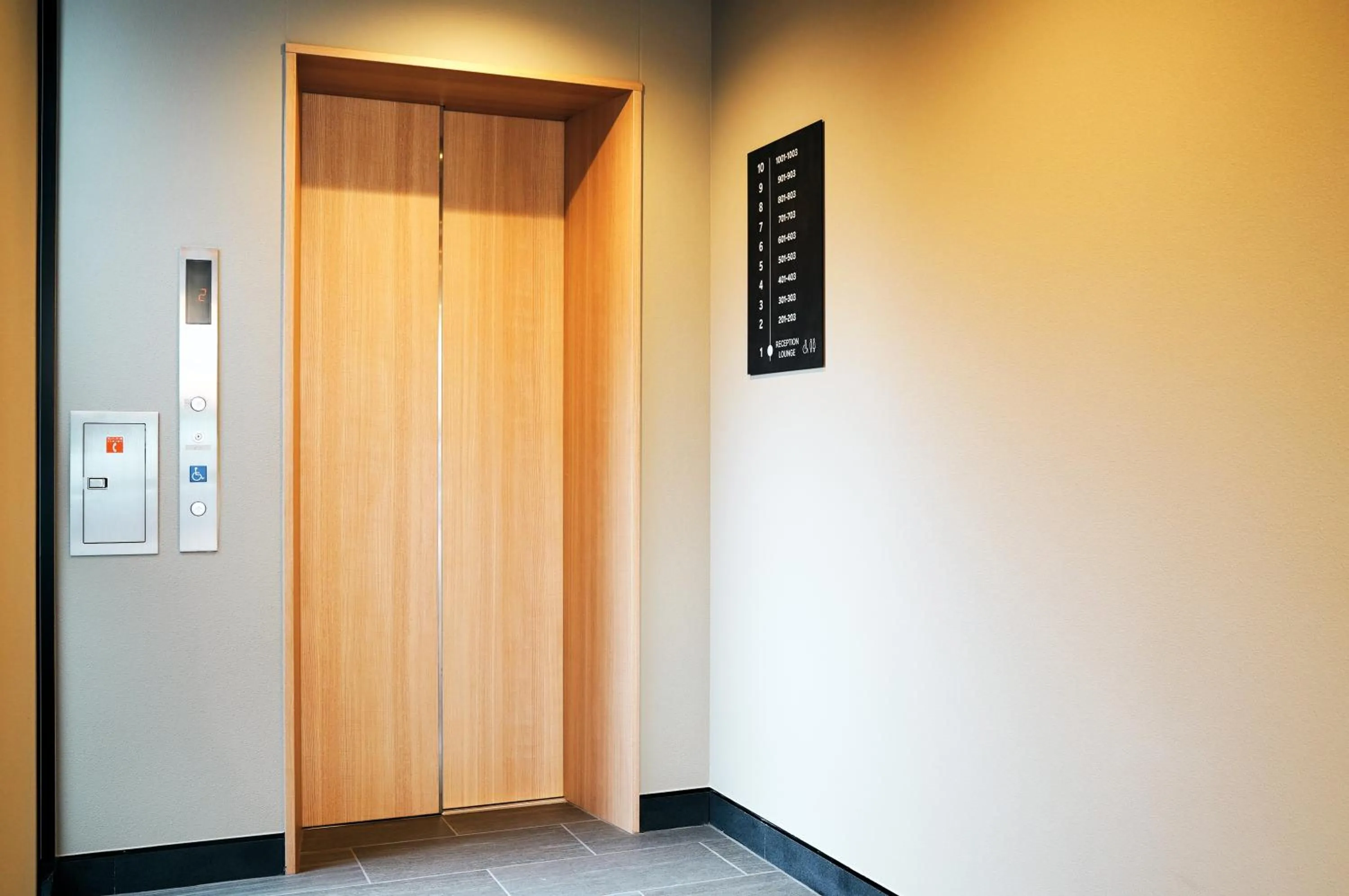 elevator in Rakuten STAY Kyoto Station