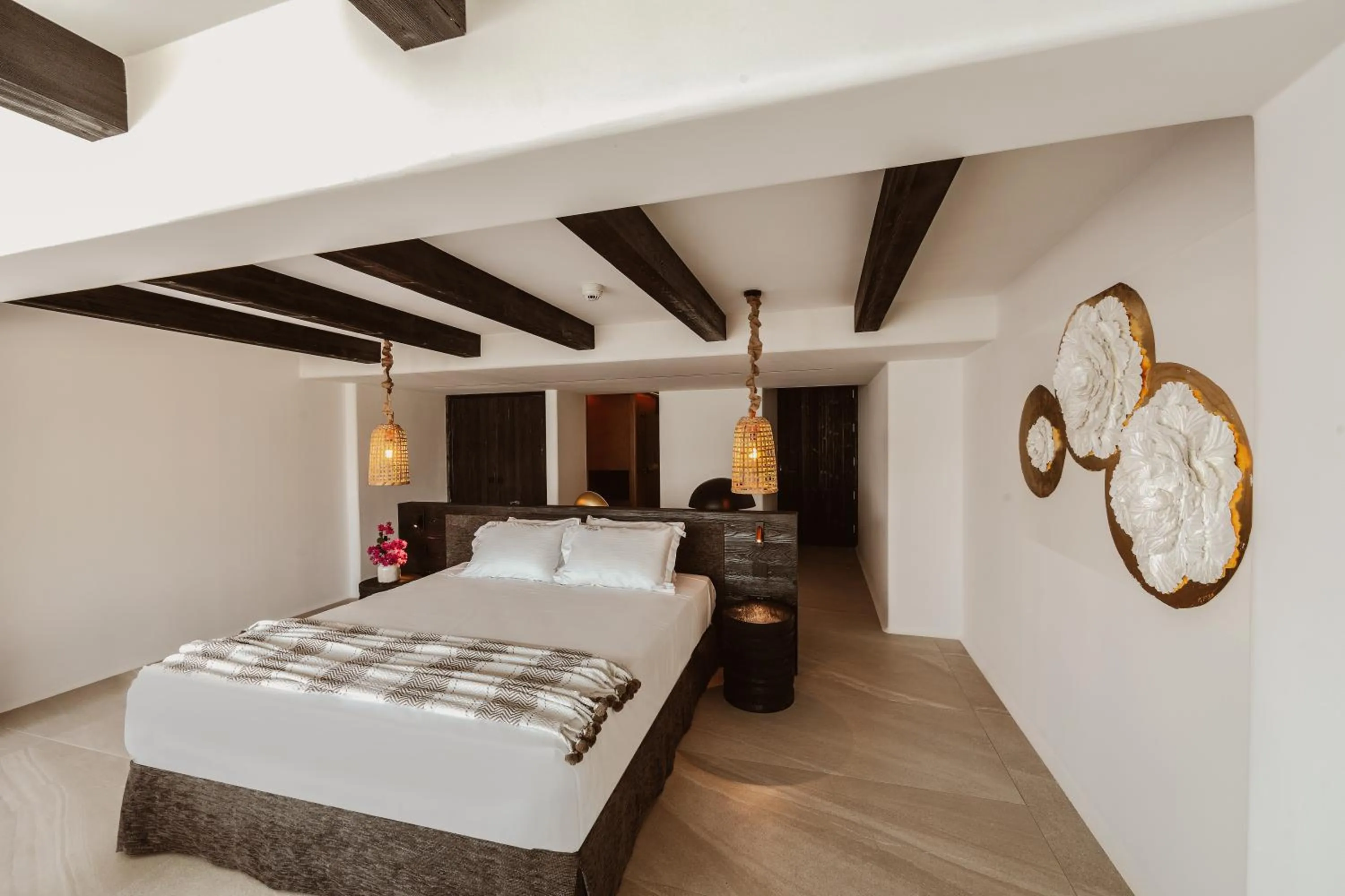 Bed in Kaliva Suites - Adults Only