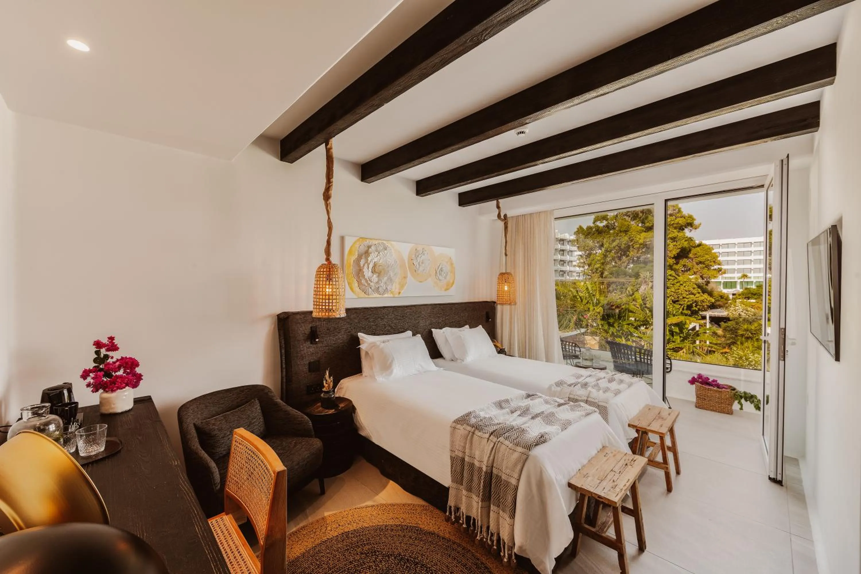 Bed in Kaliva Suites - Adults Only