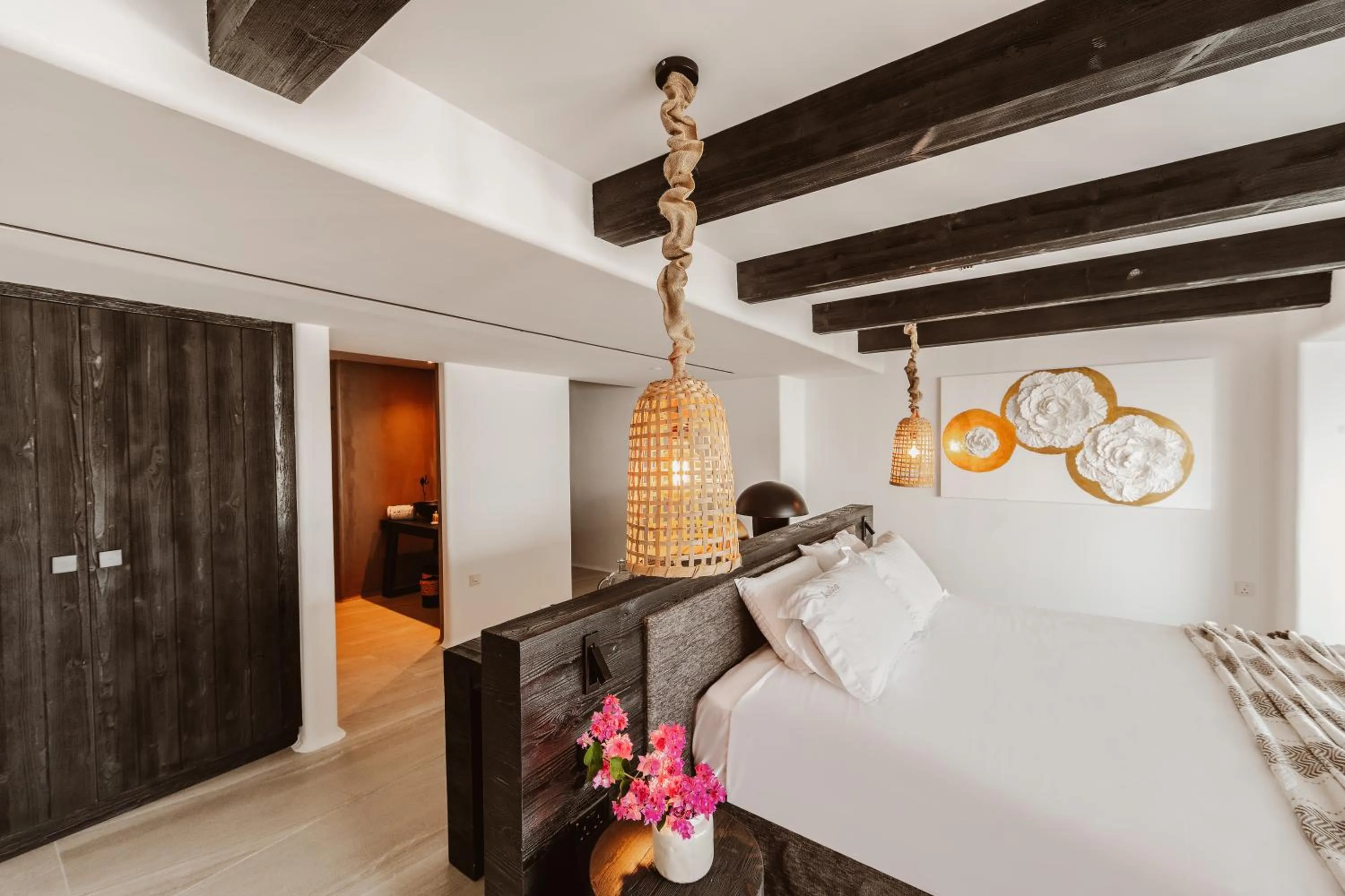 Bed in Kaliva Suites - Adults Only