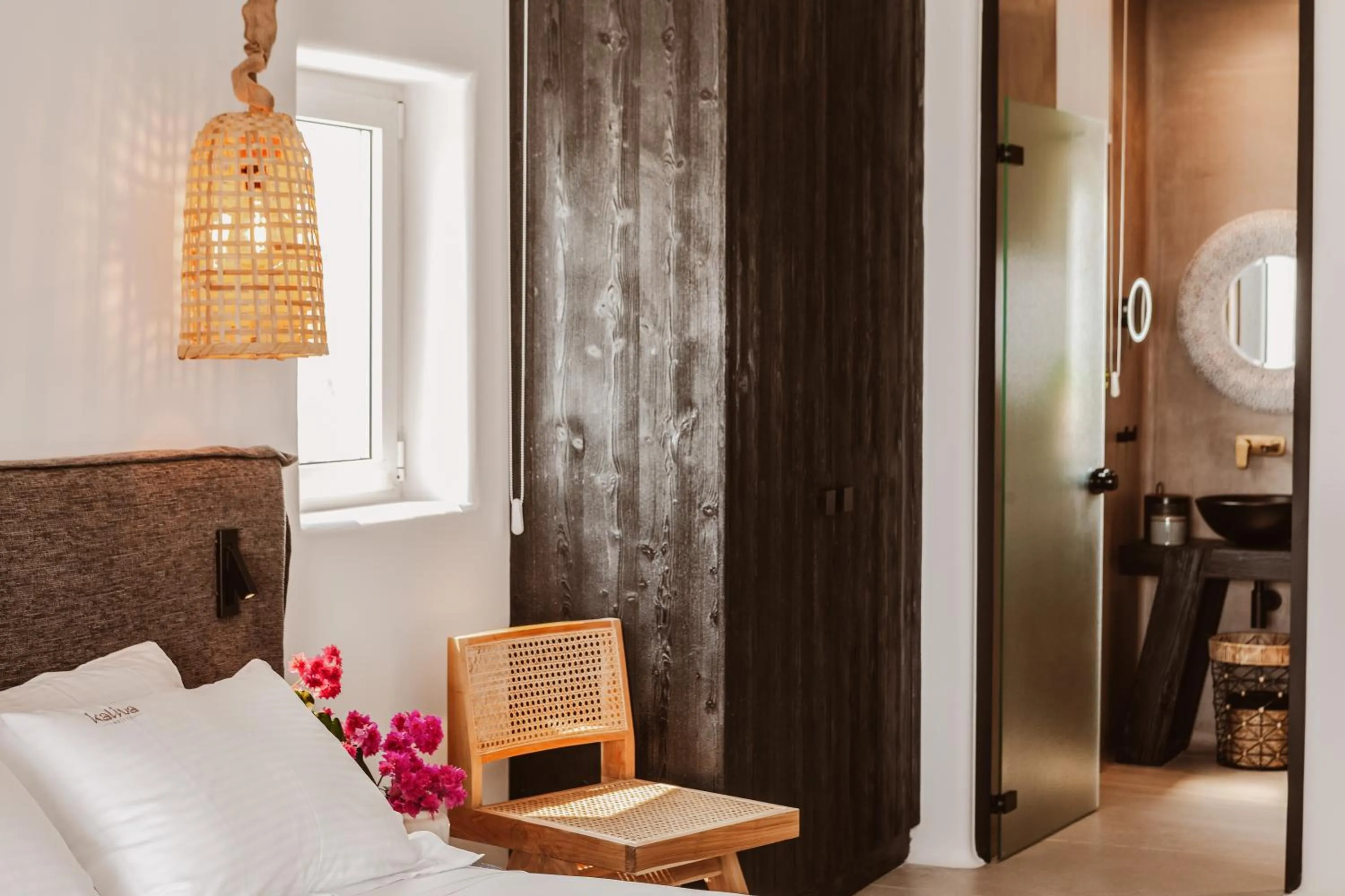 Bed in Kaliva Suites - Adults Only