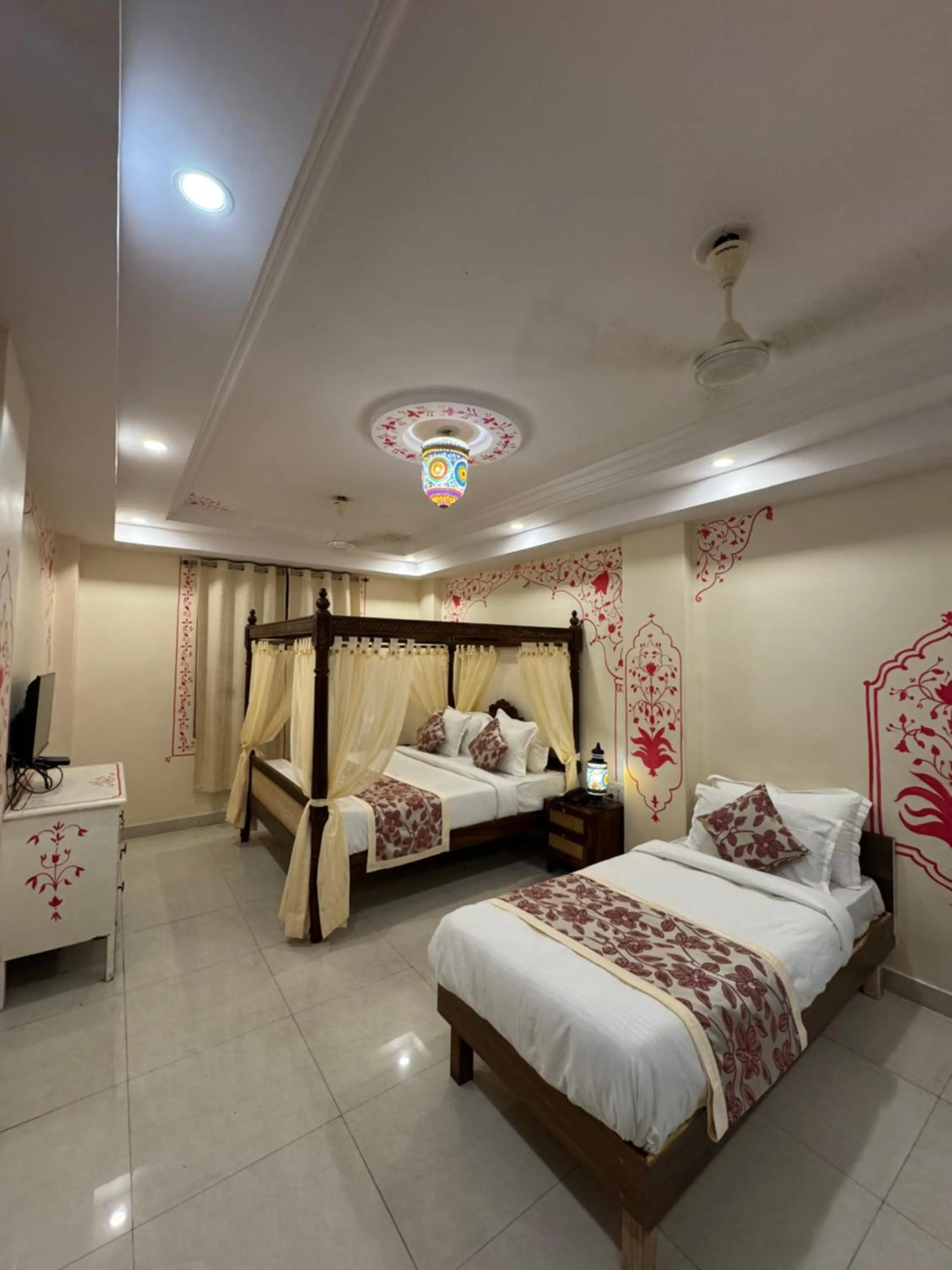 Bed in Raj Residency