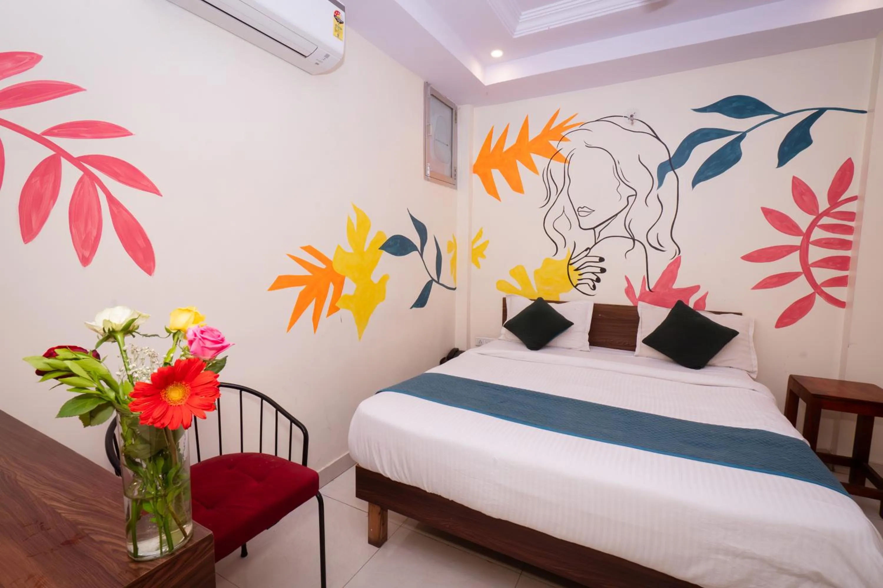 Bed in Raj Residency