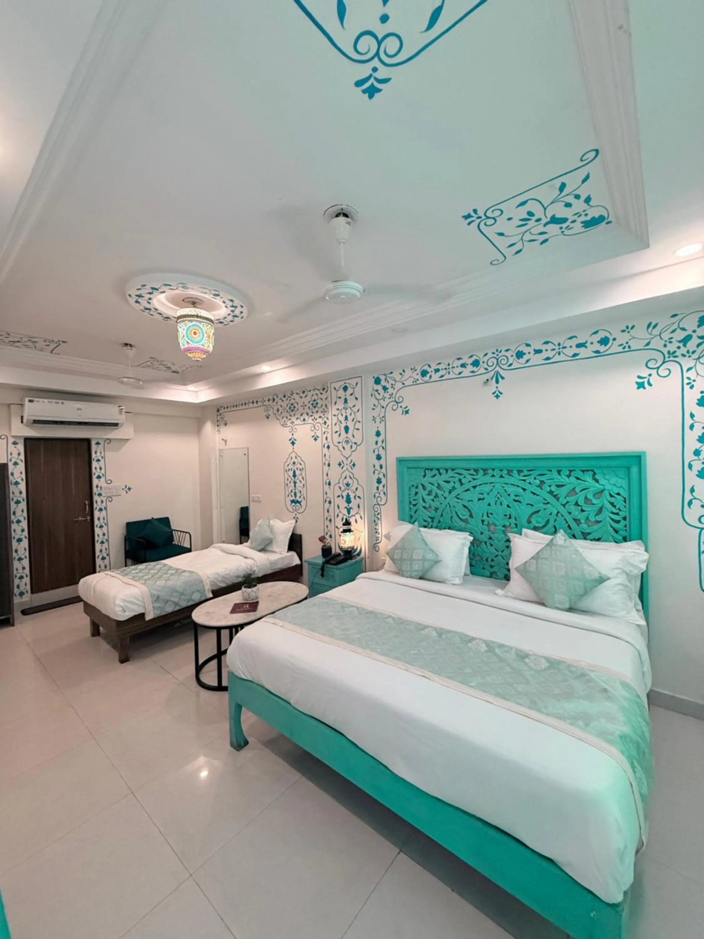 Bed in Raj Residency