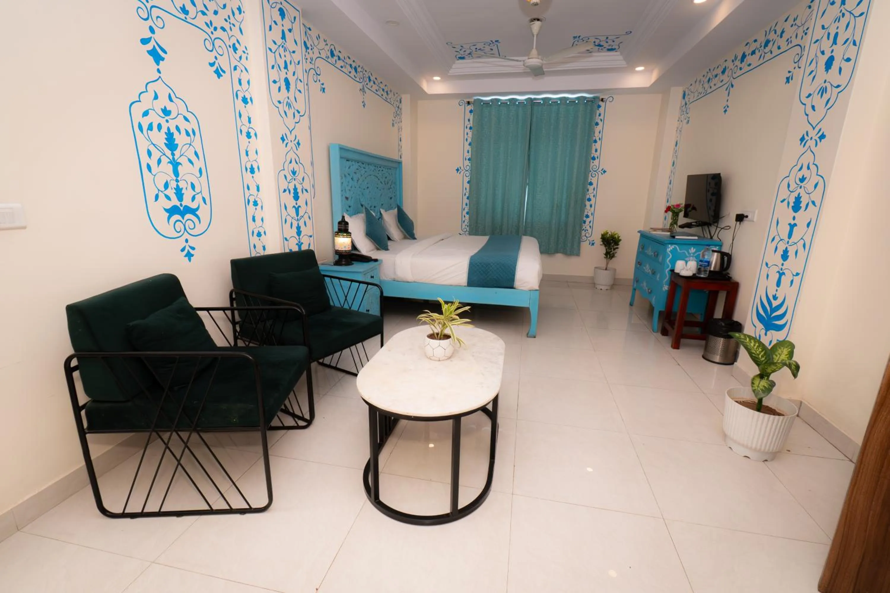 Bed in Raj Residency