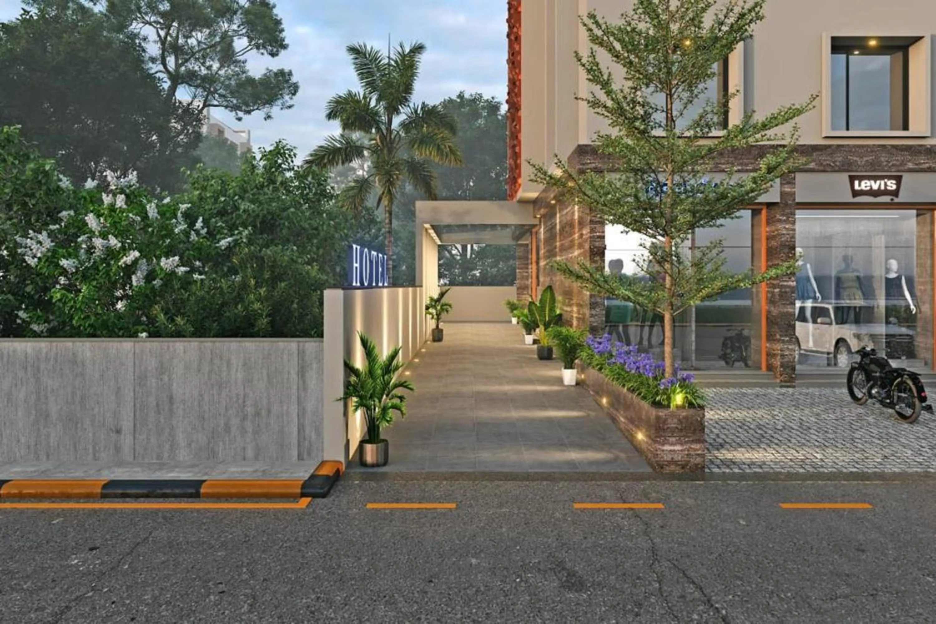 Parking in The Sky Imperial Hotel Kailash