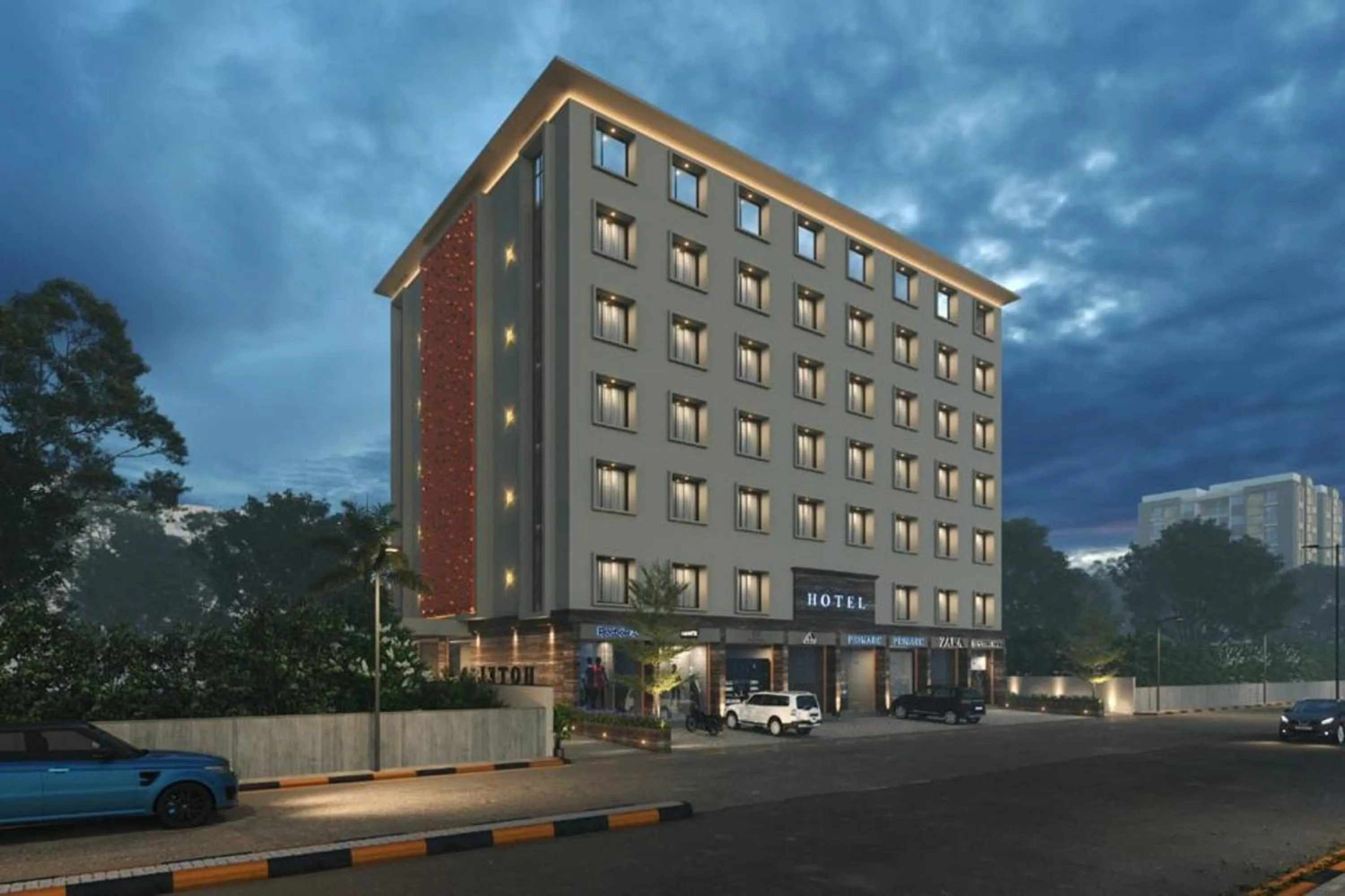 Property building in The Sky Imperial Hotel Kailash