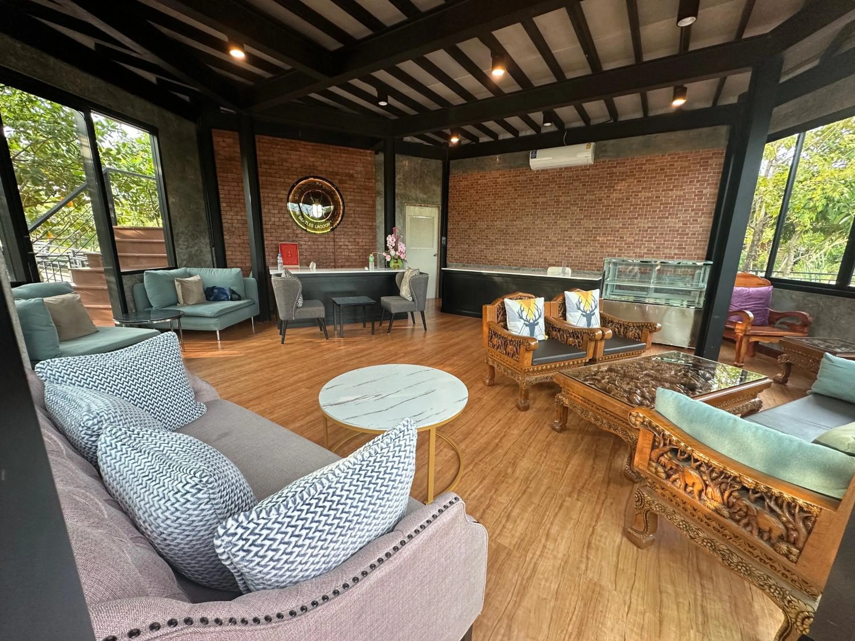 Seating area in The Beatles Lagoon