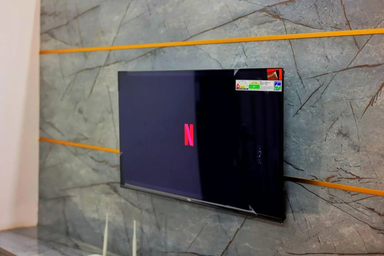 TV and multimedia in CM Stays Service Apartment - Near Chennai Airport - Pallavaram