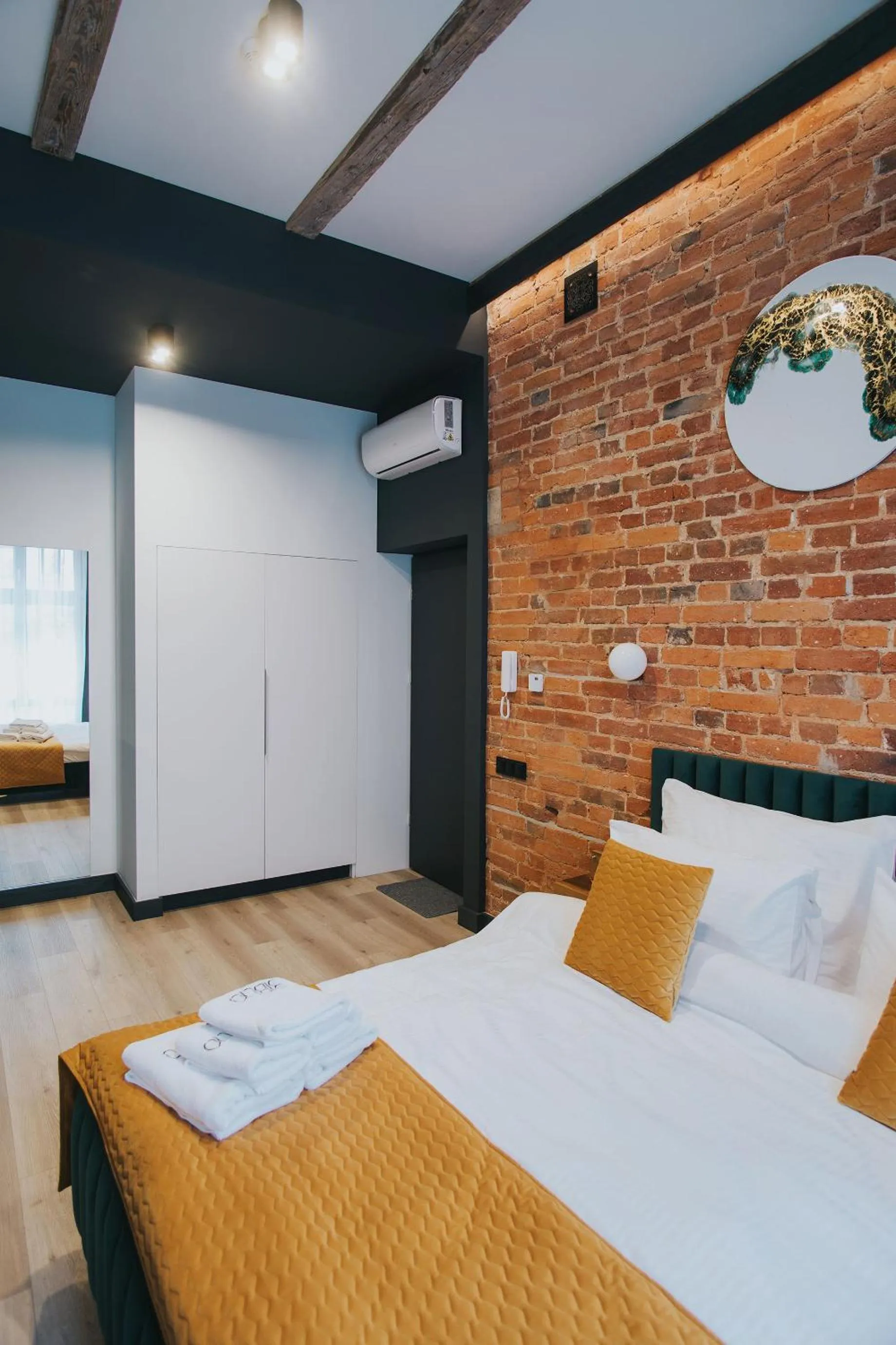 View (from property/room), Bed in Apartamenty BIBLIO