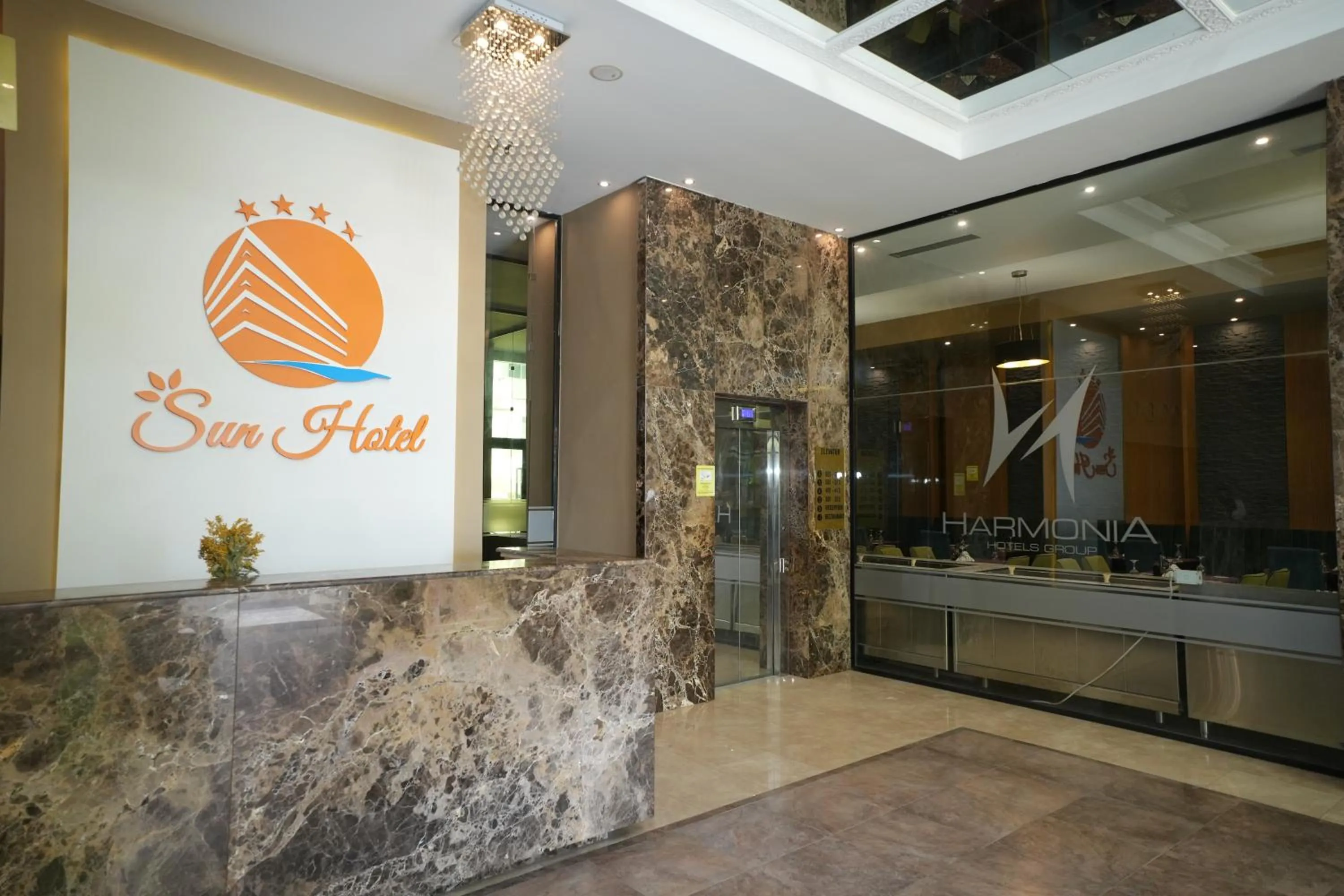 Lobby or reception in Sun Hotel