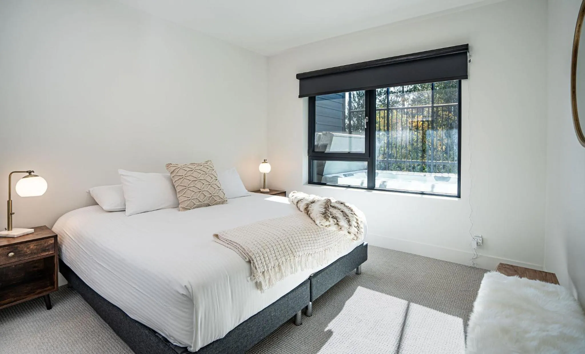 Bed in Mountainview Escape by Revelstoke Vacations