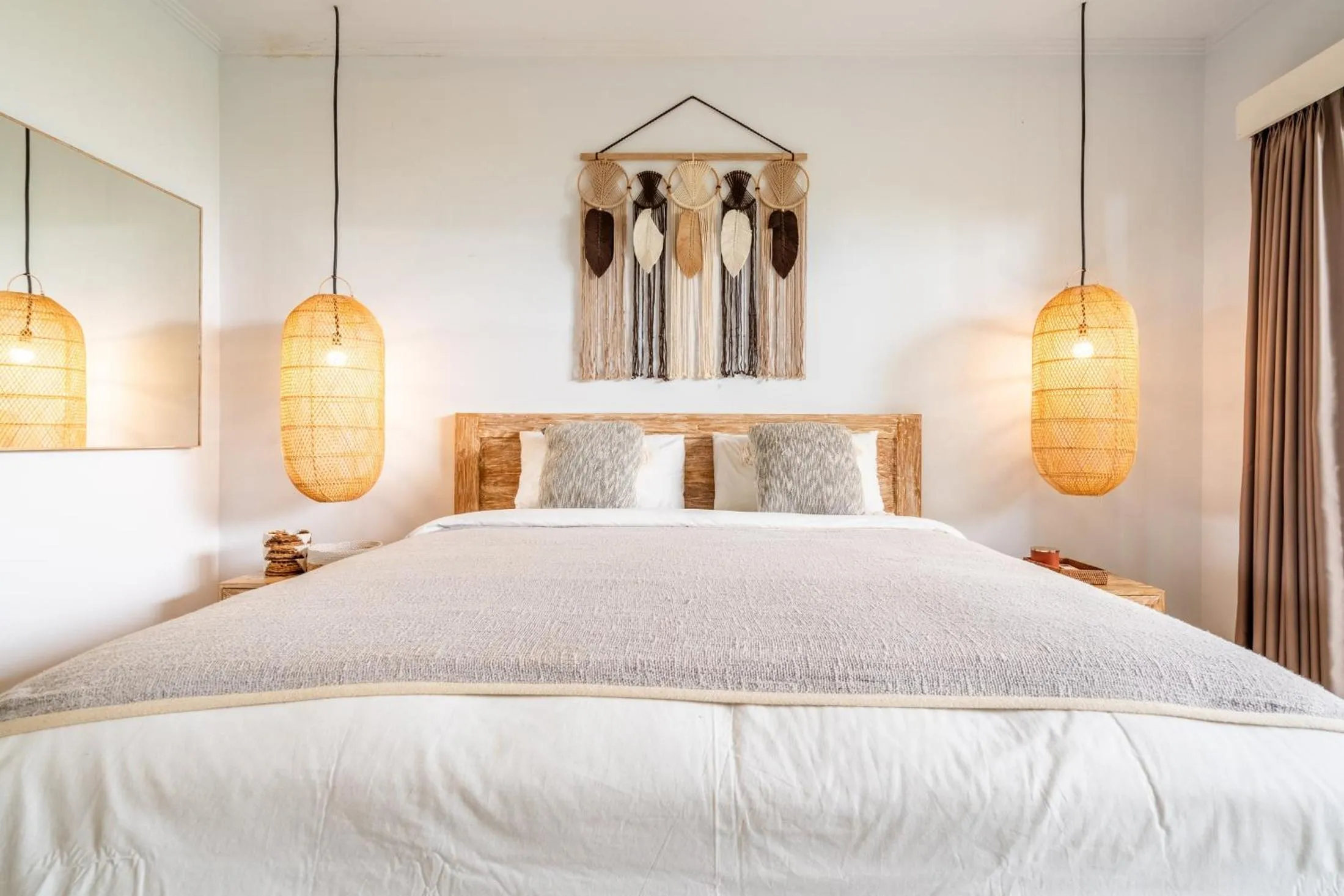 Bed in Jungle Amaranth Villa Canggu - Exclusive 3BR Retreat with Pool, Modern Amenities and Top Location - New Year's Offer