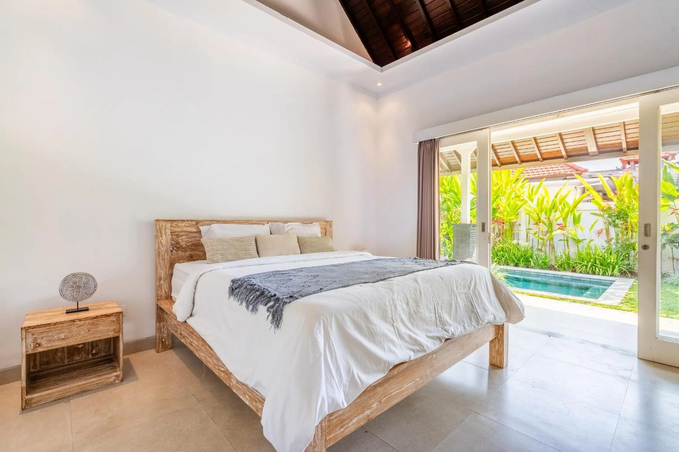 Bed in Jungle Amaranth Villa Canggu - Exclusive 3BR Retreat with Pool, Modern Amenities and Top Location - New Year's Offer