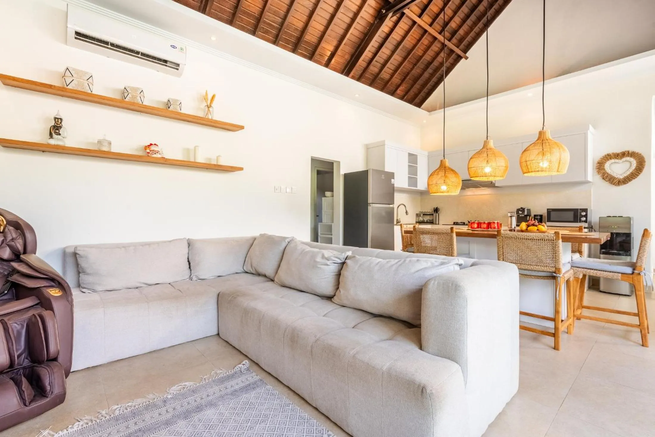 Kitchen or kitchenette in Jungle Amaranth Villa Canggu - Exclusive 3BR Retreat with Pool, Modern Amenities and Top Location - New Year's Offer