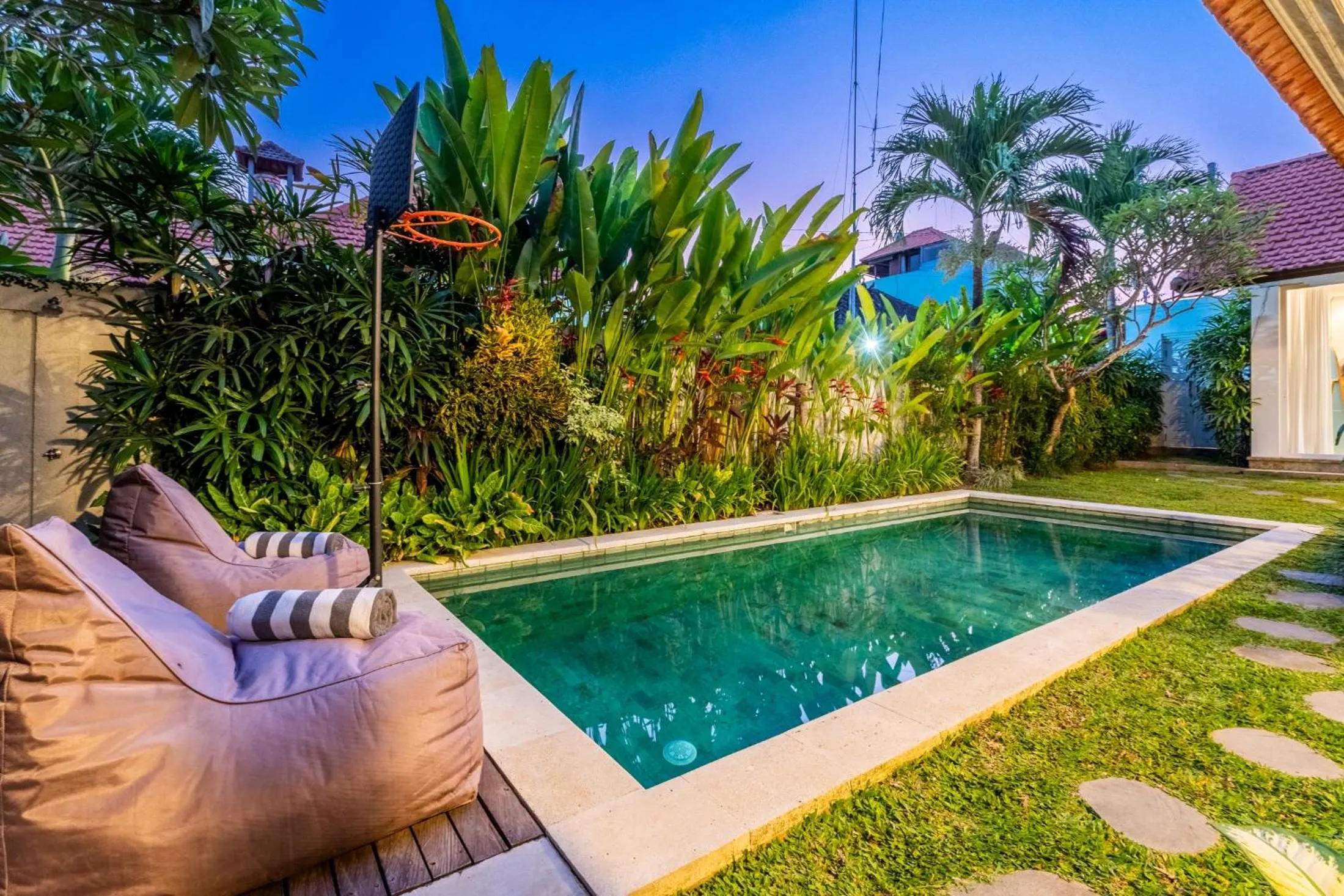 Patio in Jungle Amaranth Villa Canggu - Exclusive 3BR Retreat with Pool, Modern Amenities and Top Location - New Year's Offer