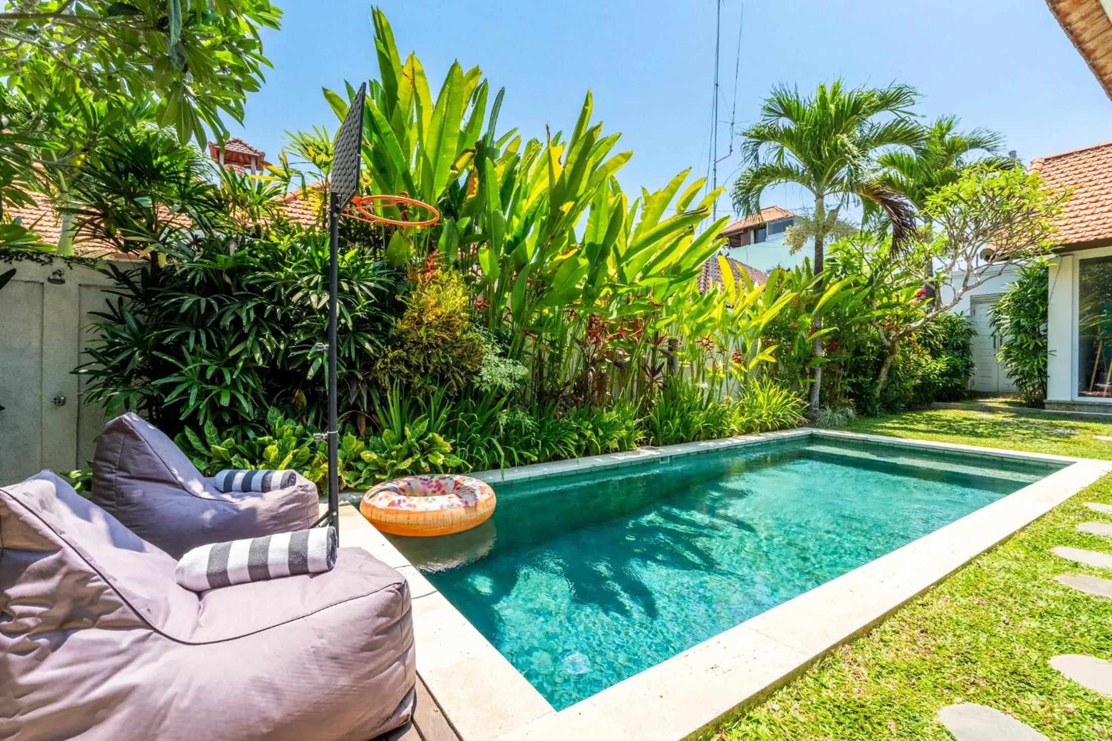 Patio in Jungle Amaranth Villa Canggu - Exclusive 3BR Retreat with Pool, Modern Amenities and Top Location - New Year's Offer