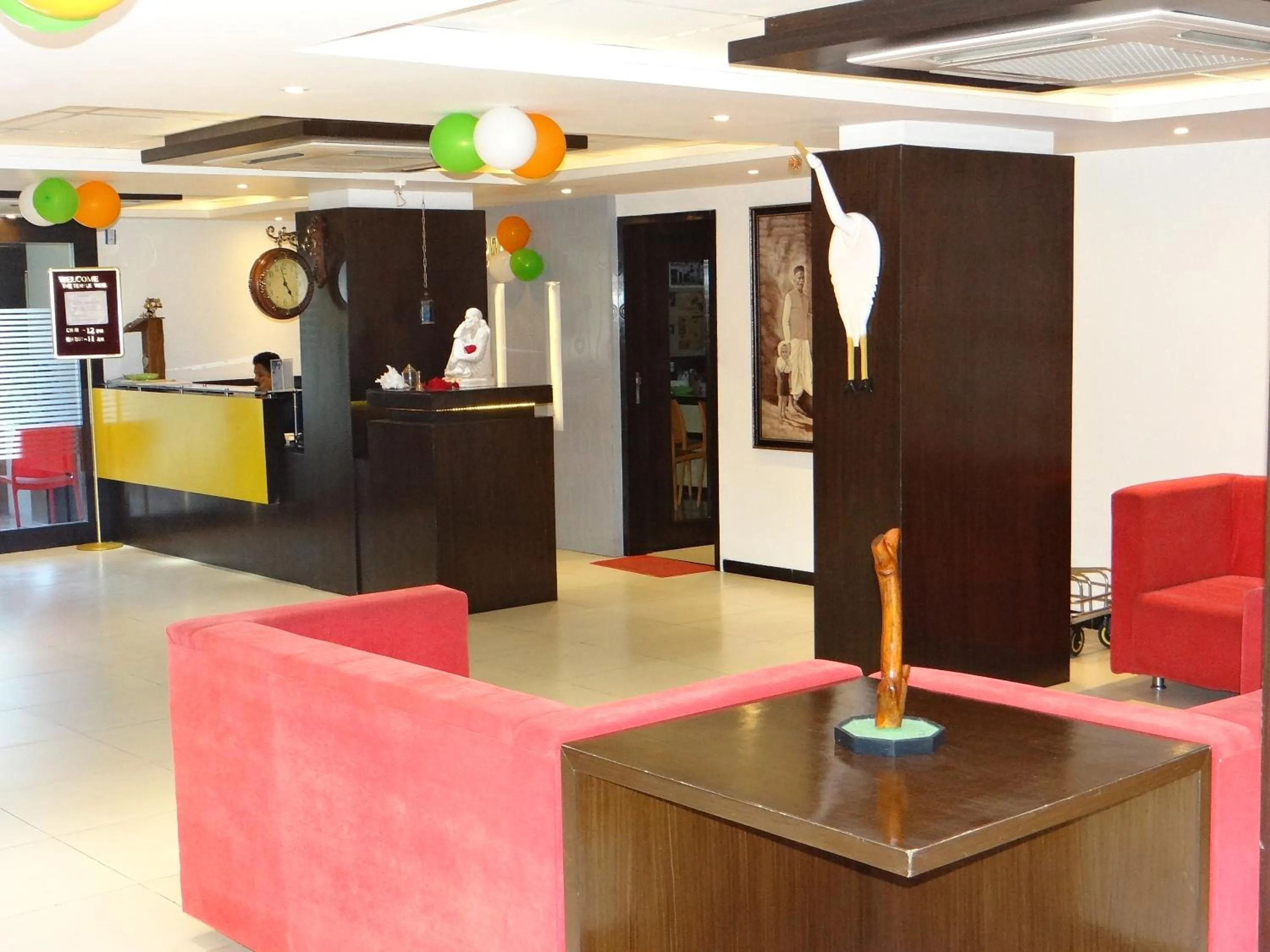 Lobby or reception in The Temple View Hotel