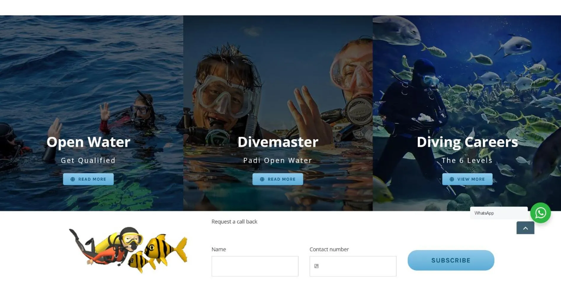 Diving in No 20 On the Beach Guesthouse