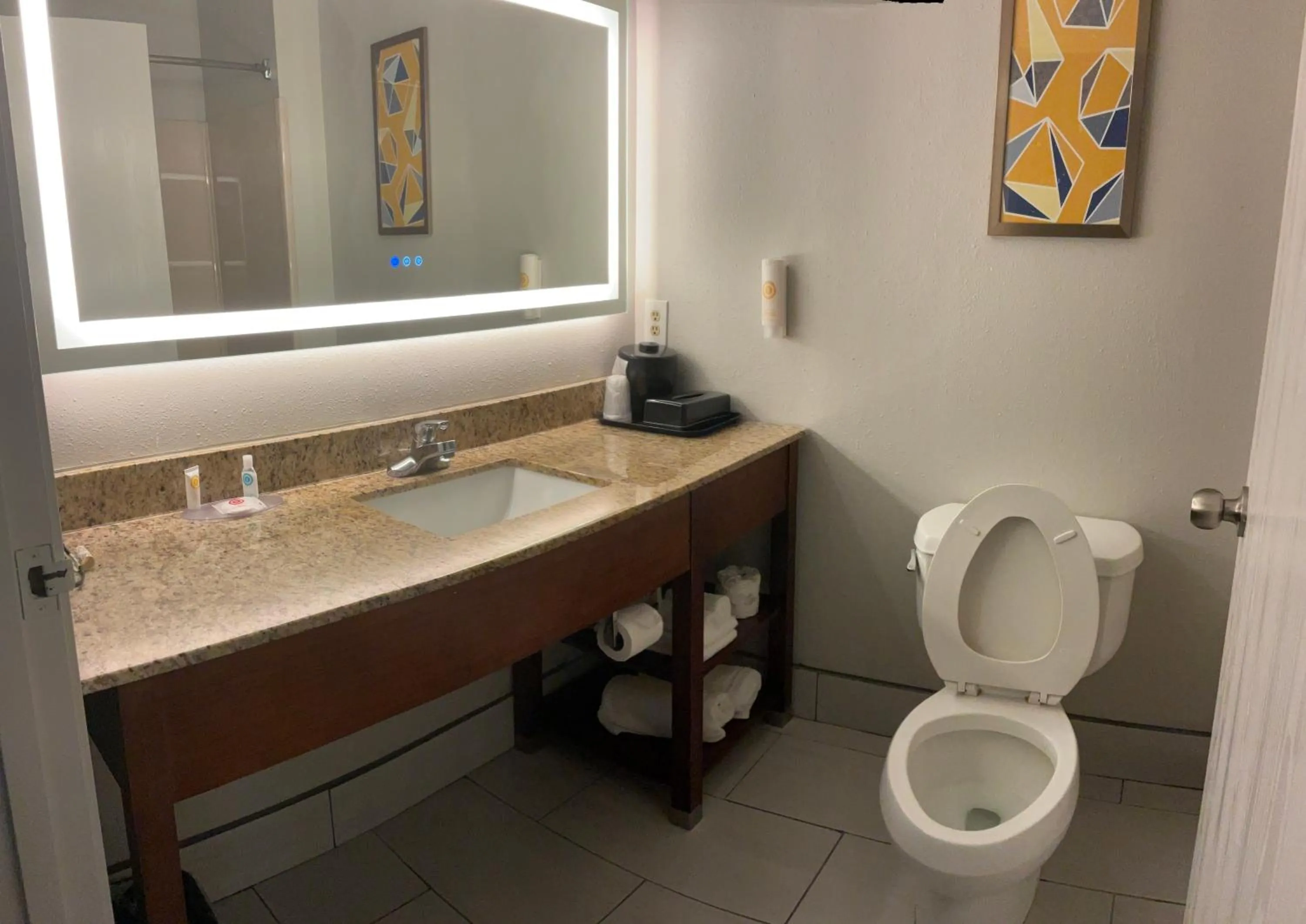 Toilet in Comfort Inn I-49 South