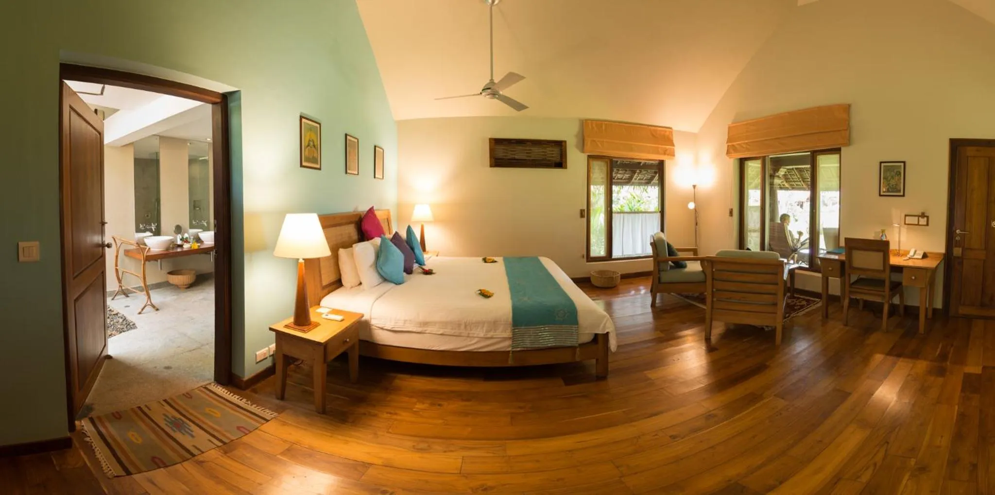 Bed in Neeleshwar Hermitage