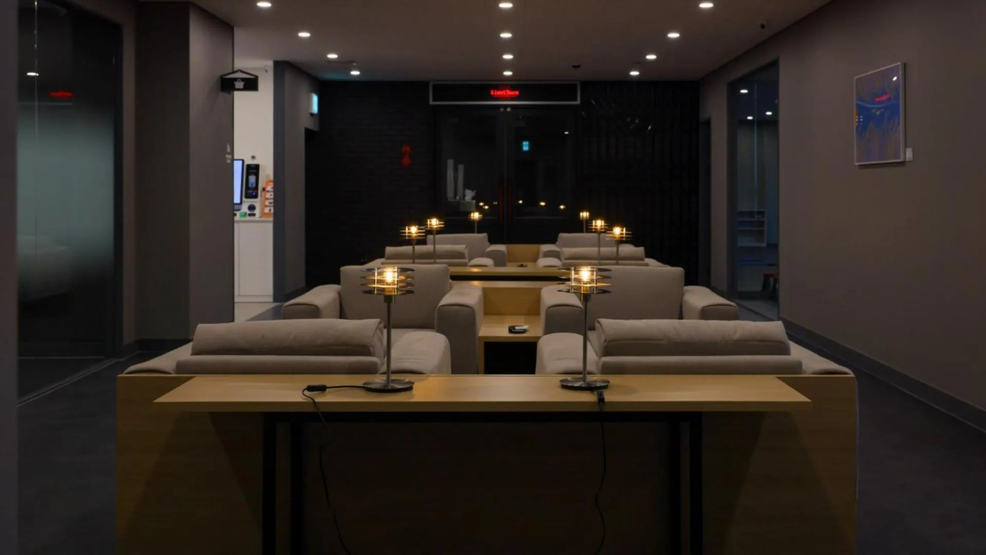 Communal lounge/ TV room in Workers Hotel Daejeon by Aank