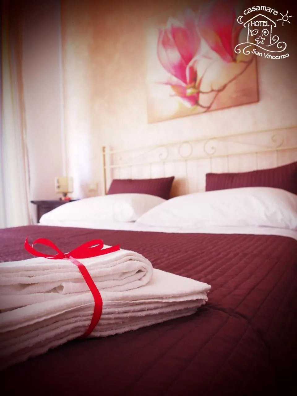 Bed in Casamare Hotel