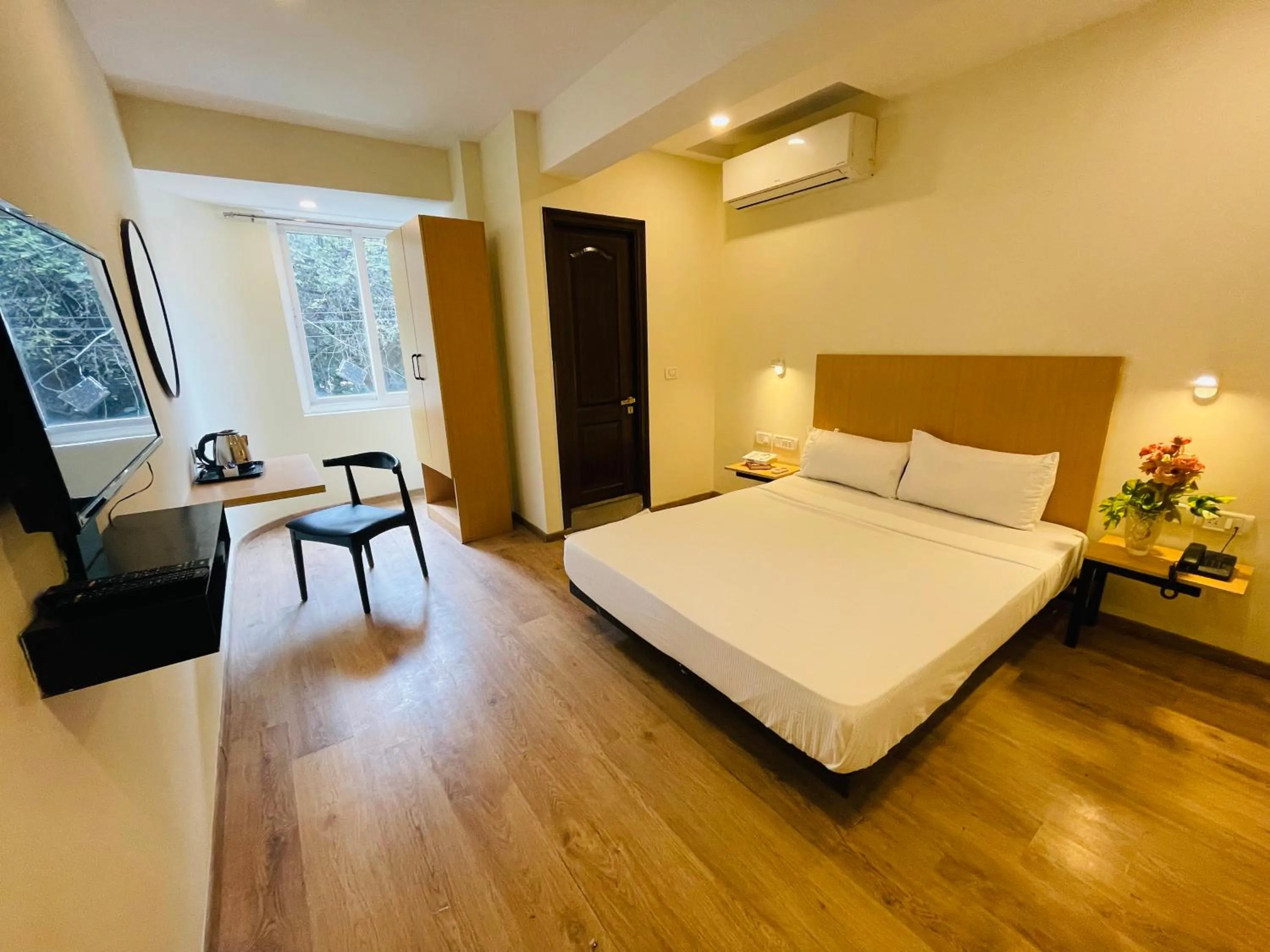 Bed in Sanctum Suites Richmond Road Bangalore