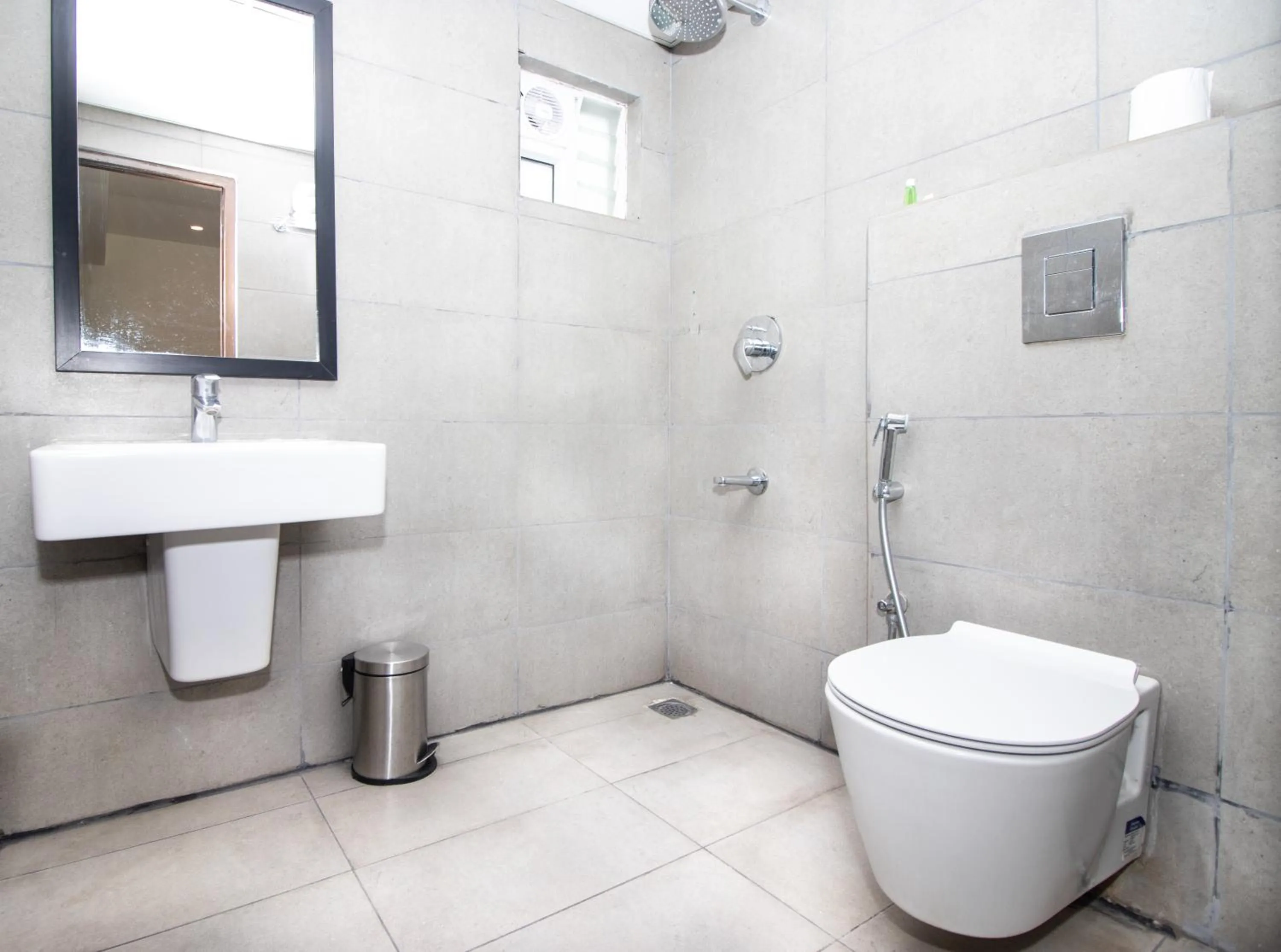 Shower in Sanctum Suites Richmond Road Bangalore