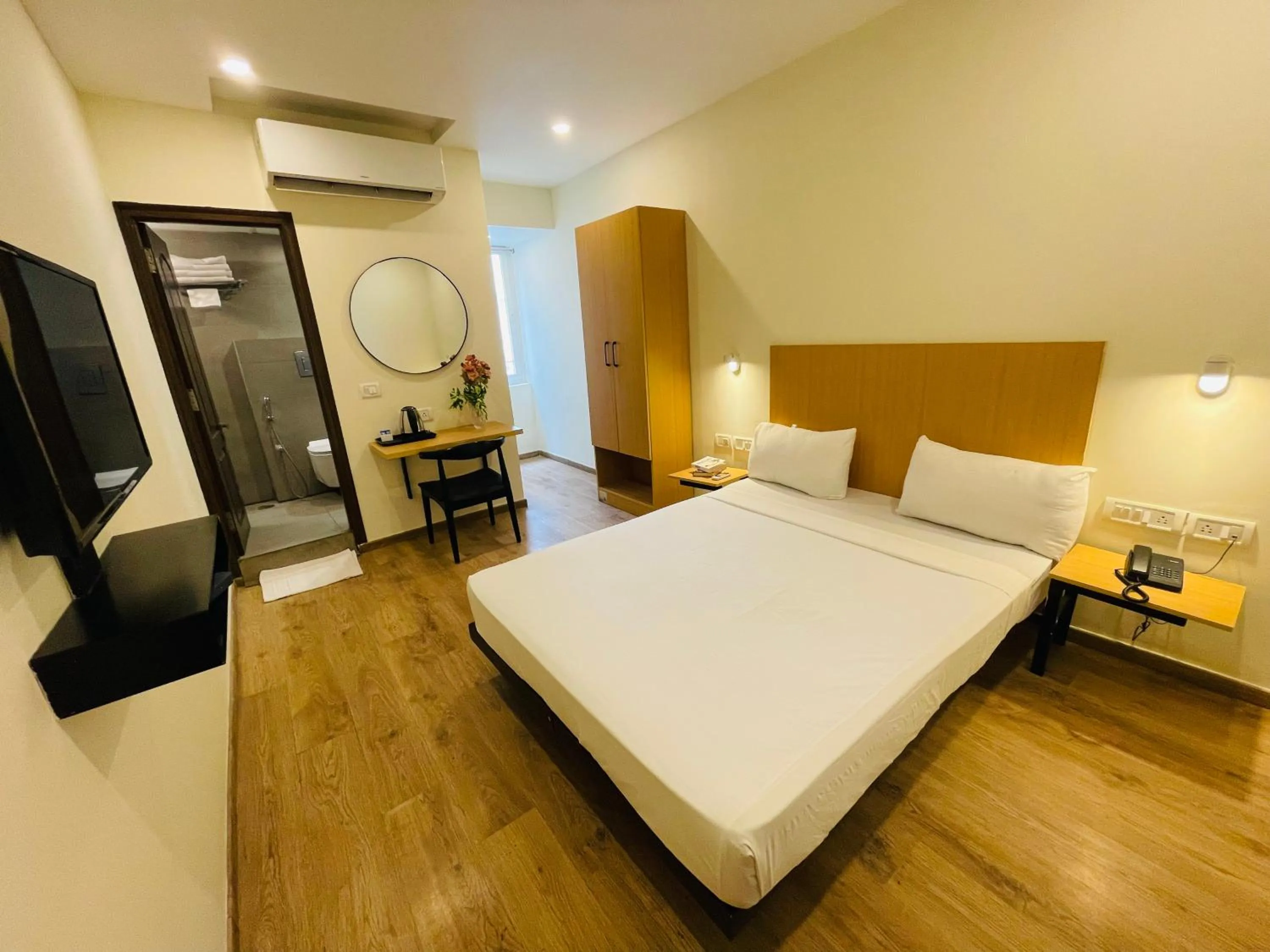 Bed in Sanctum Suites Richmond Road Bangalore