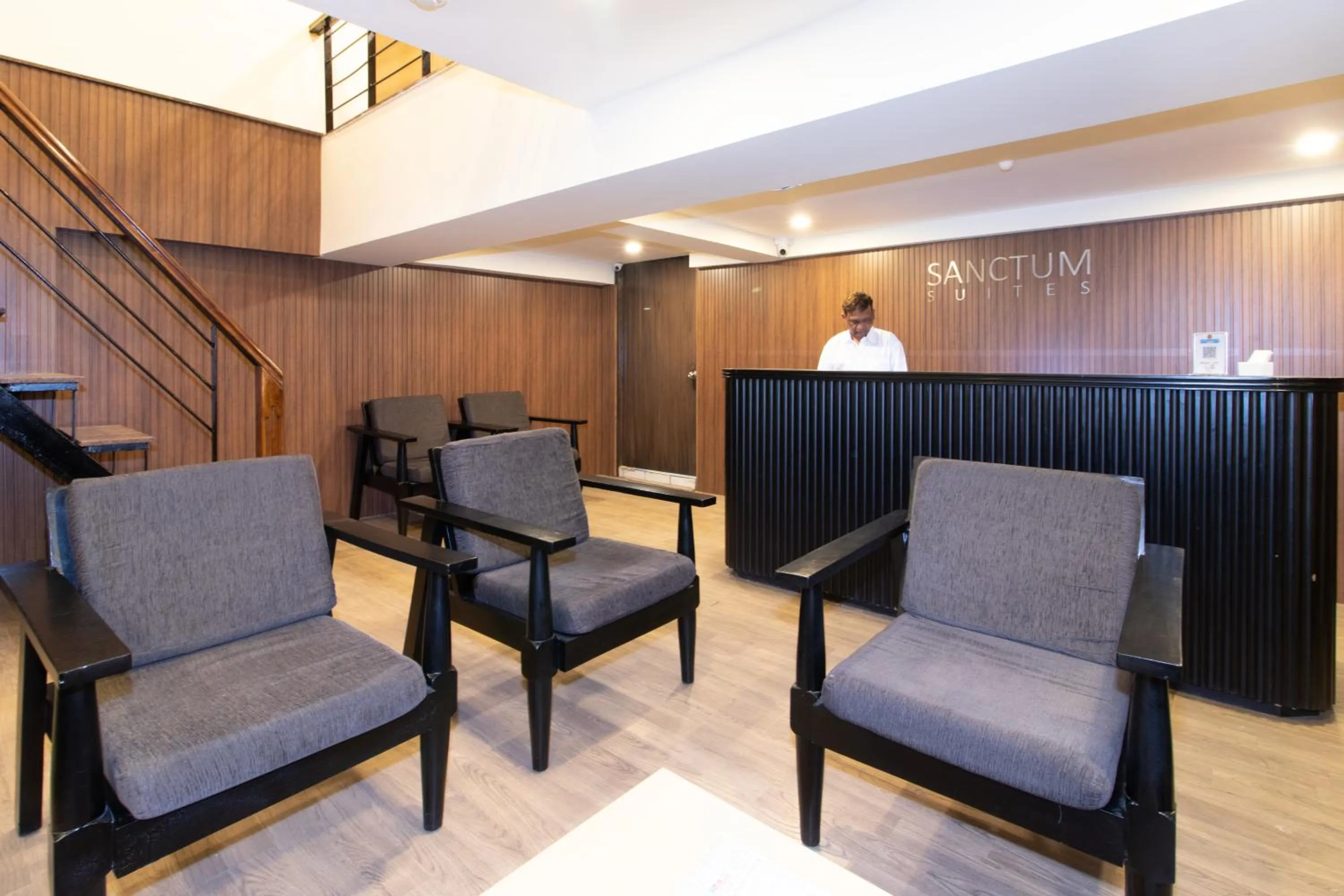 Lobby or reception in Sanctum Suites Richmond Road Bangalore