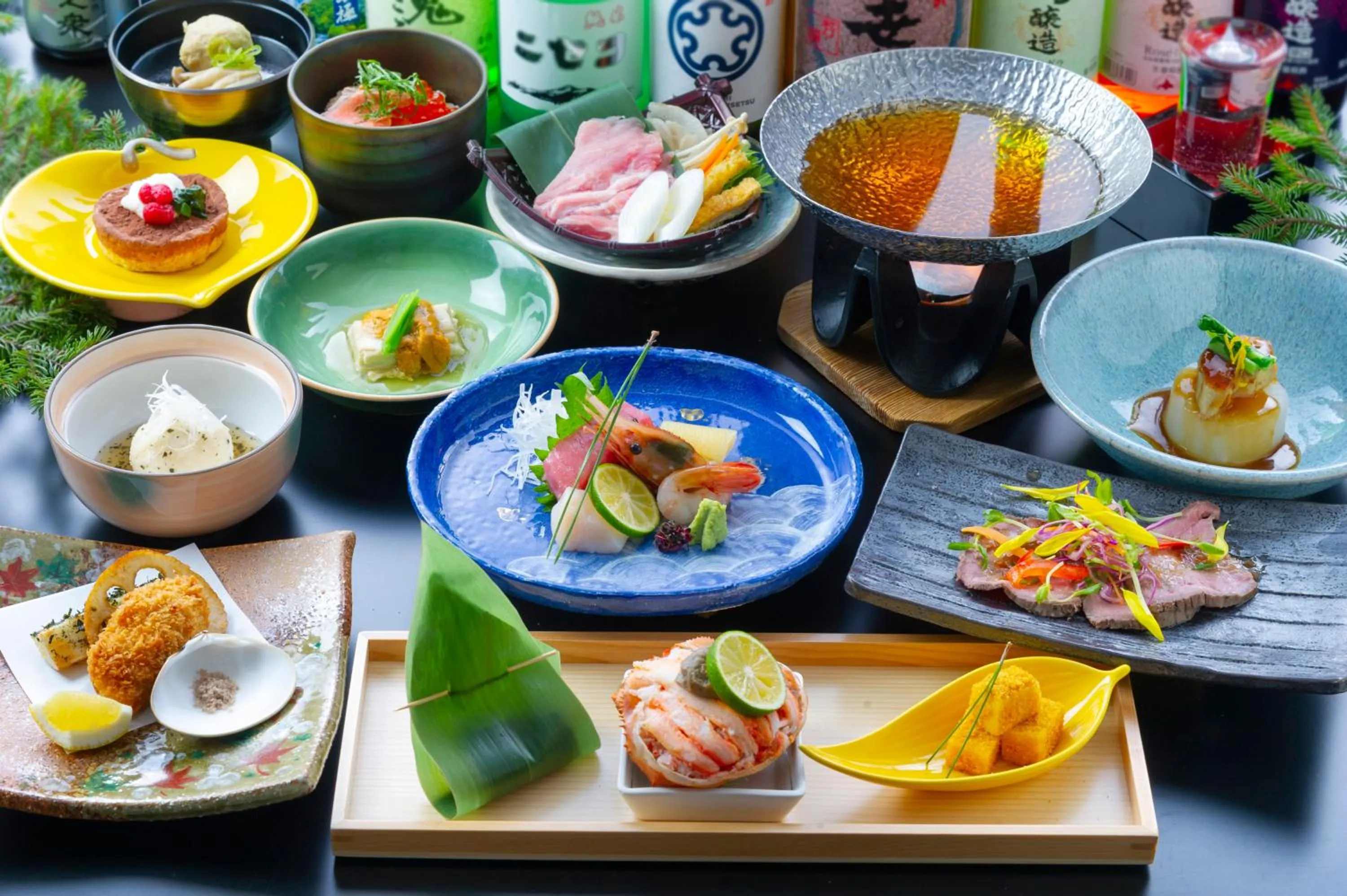 Dinner in Niseko Hot Spring Ikoino Yuyado Iroha