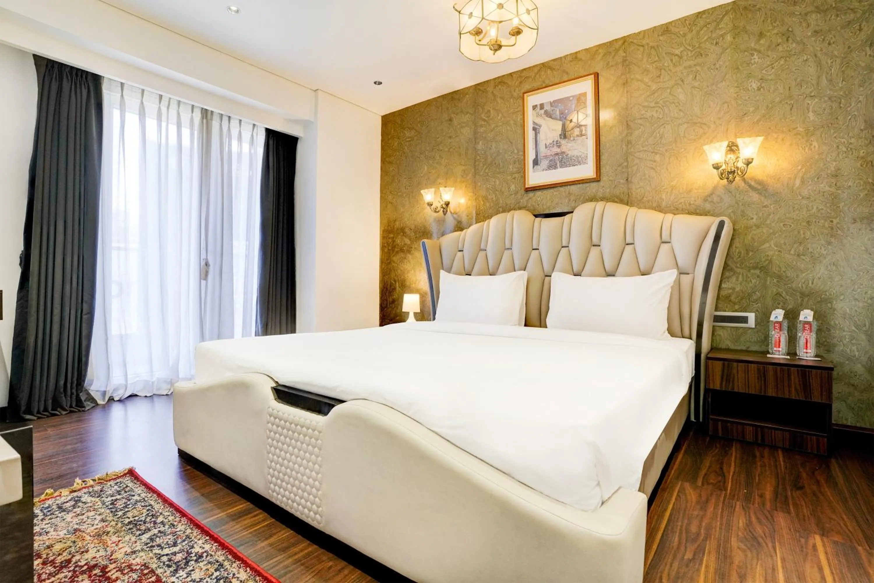 Bedroom, Bed in Palette Magarpatta City formerly Emerald Guestimony