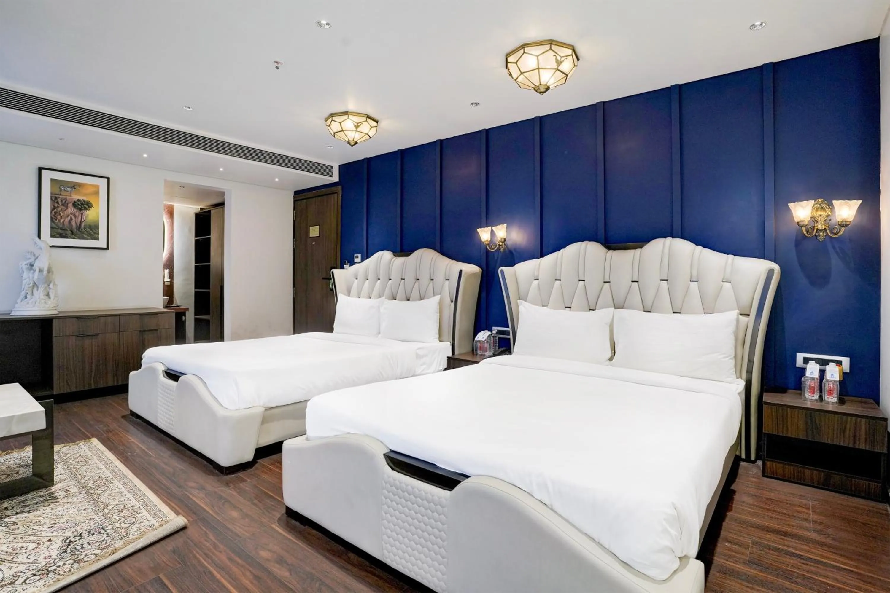 Bedroom, Bed in Palette Magarpatta City formerly Emerald Guestimony