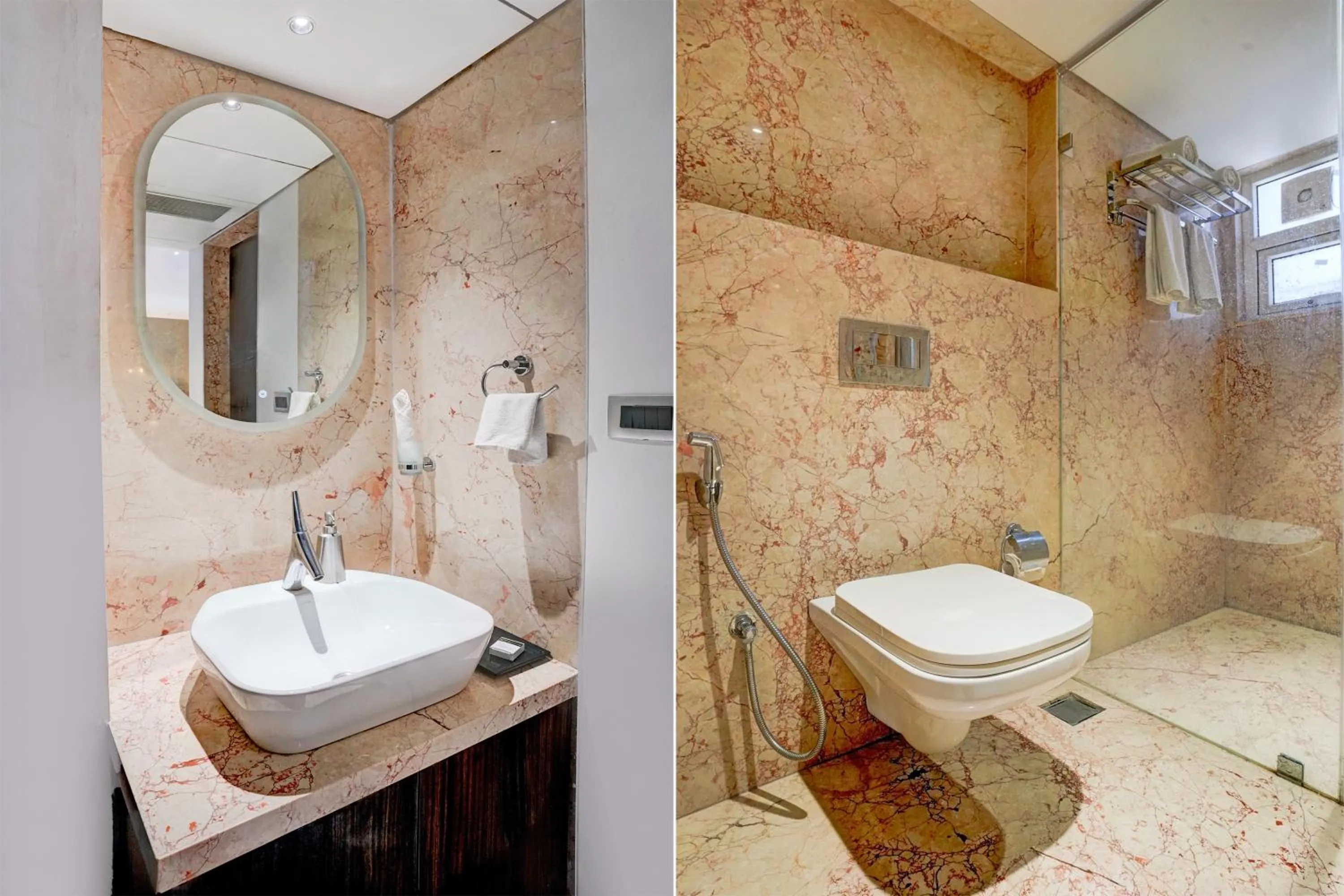 Bathroom in Palette Magarpatta City formerly Emerald Guestimony