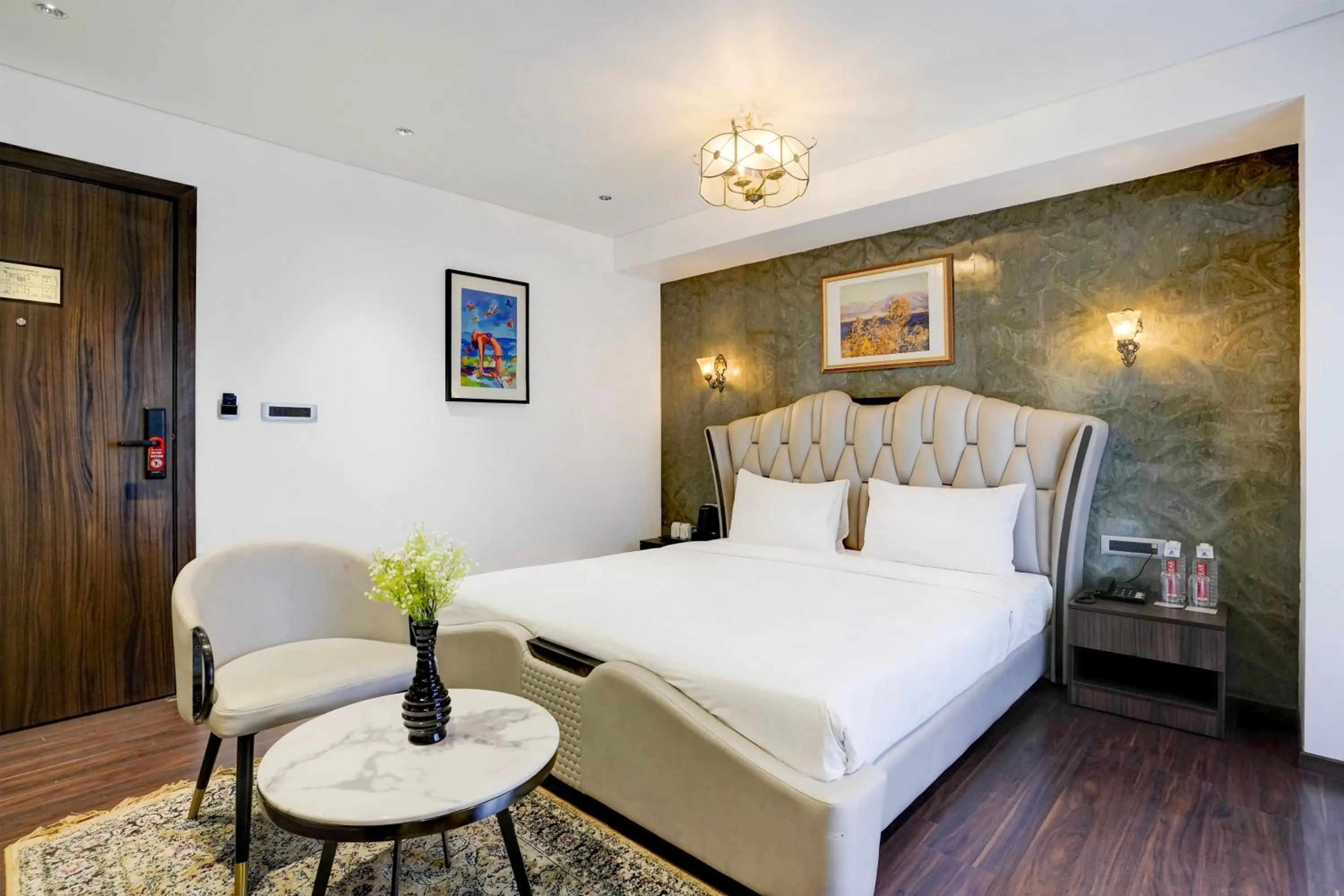 Bedroom, Bed in Palette Magarpatta City formerly Emerald Guestimony