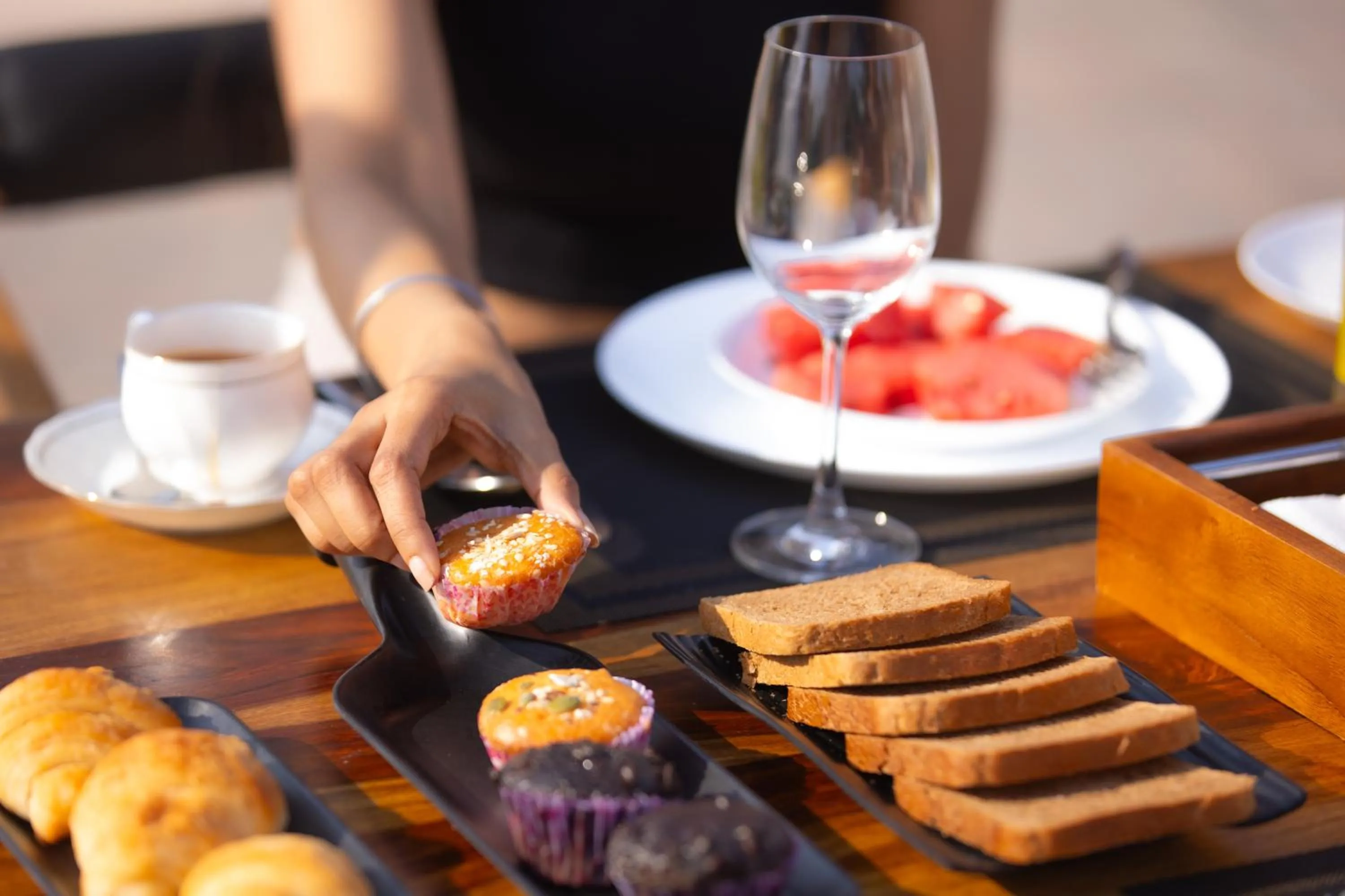 Breakfast in Daksh Eden Greenz -A Luxury Resort in Sasan Gir