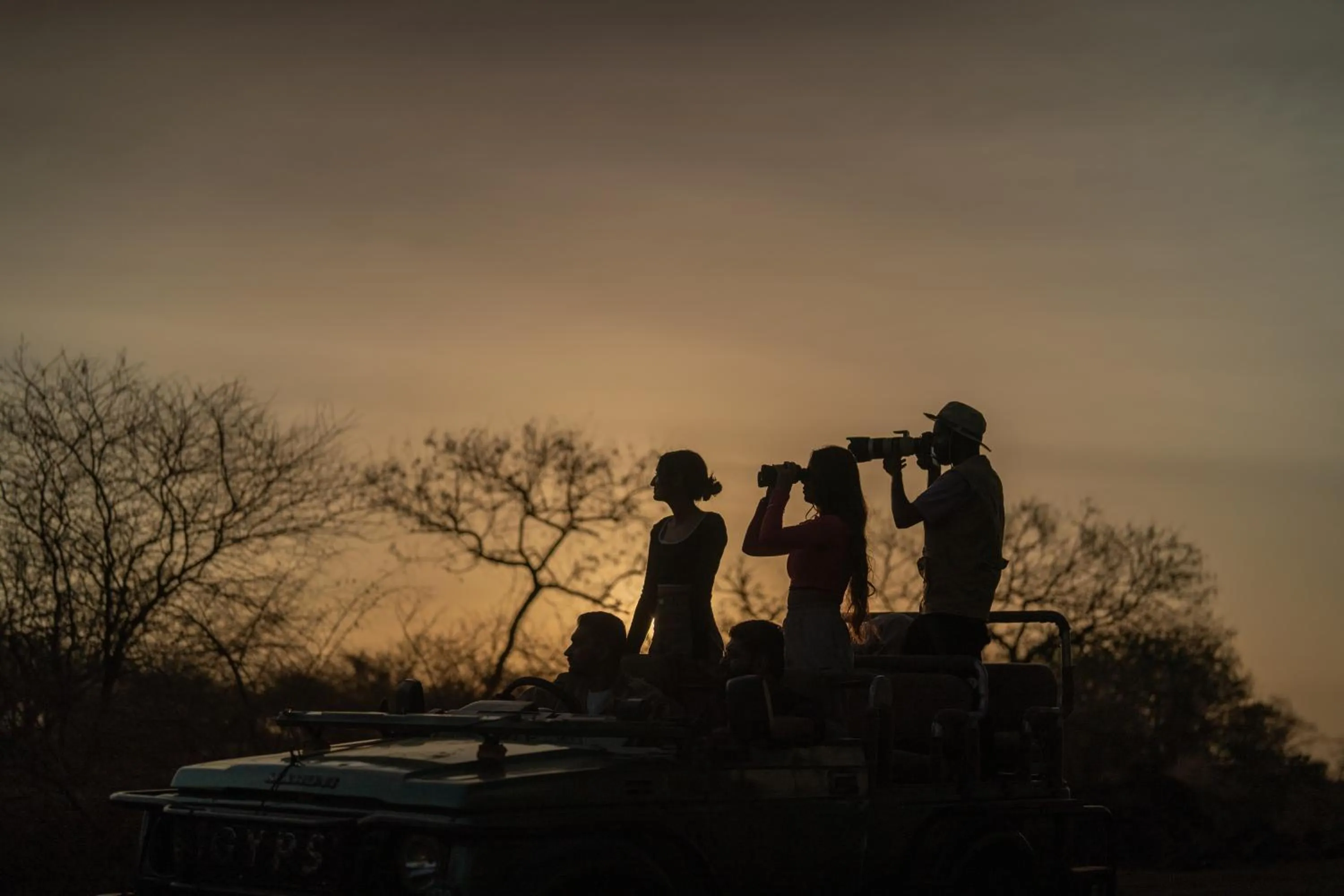 Sunset in Daksh Eden Greenz -A Luxury Resort in Sasan Gir