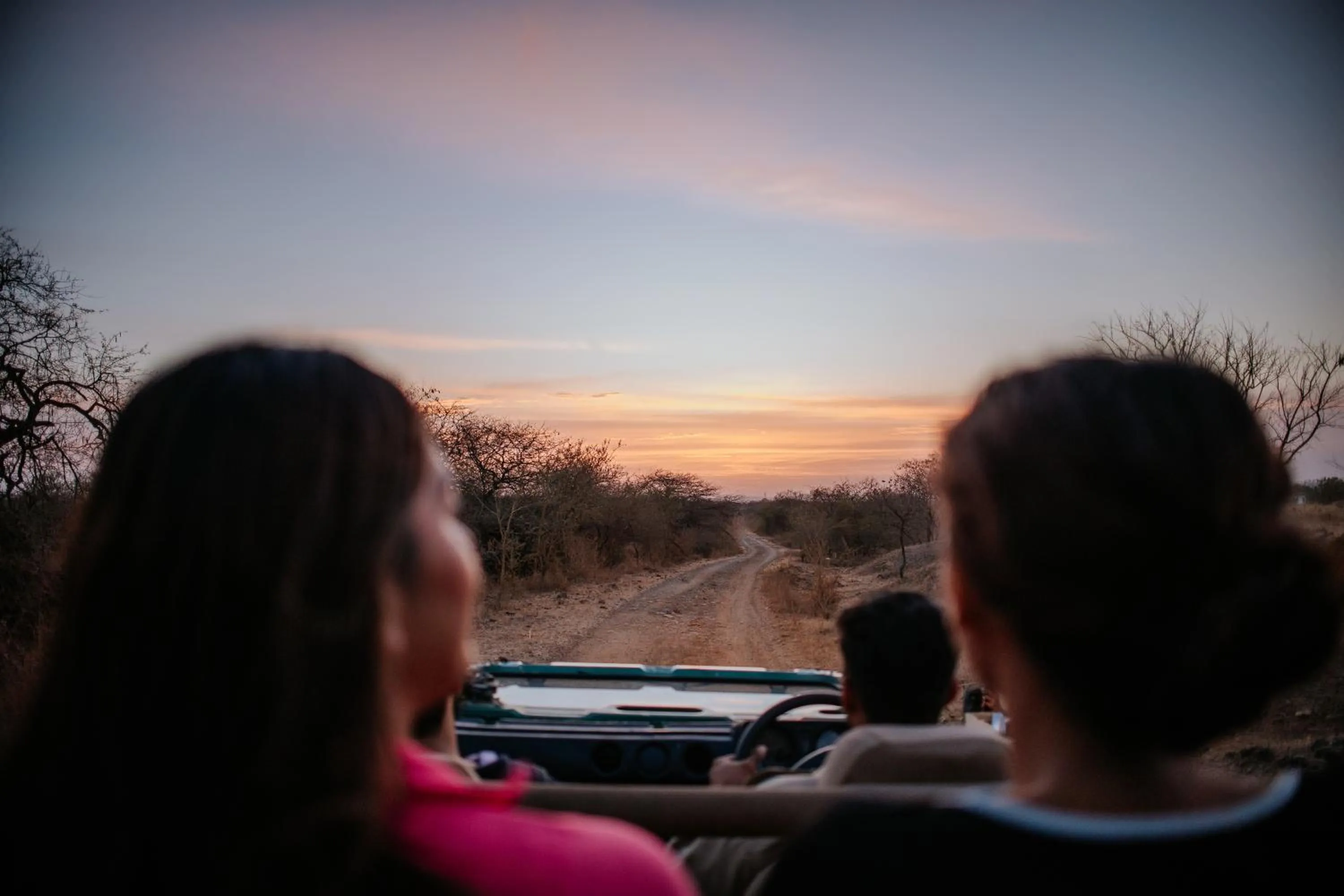 Sunset in Daksh Eden Greenz -A Luxury Resort in Sasan Gir